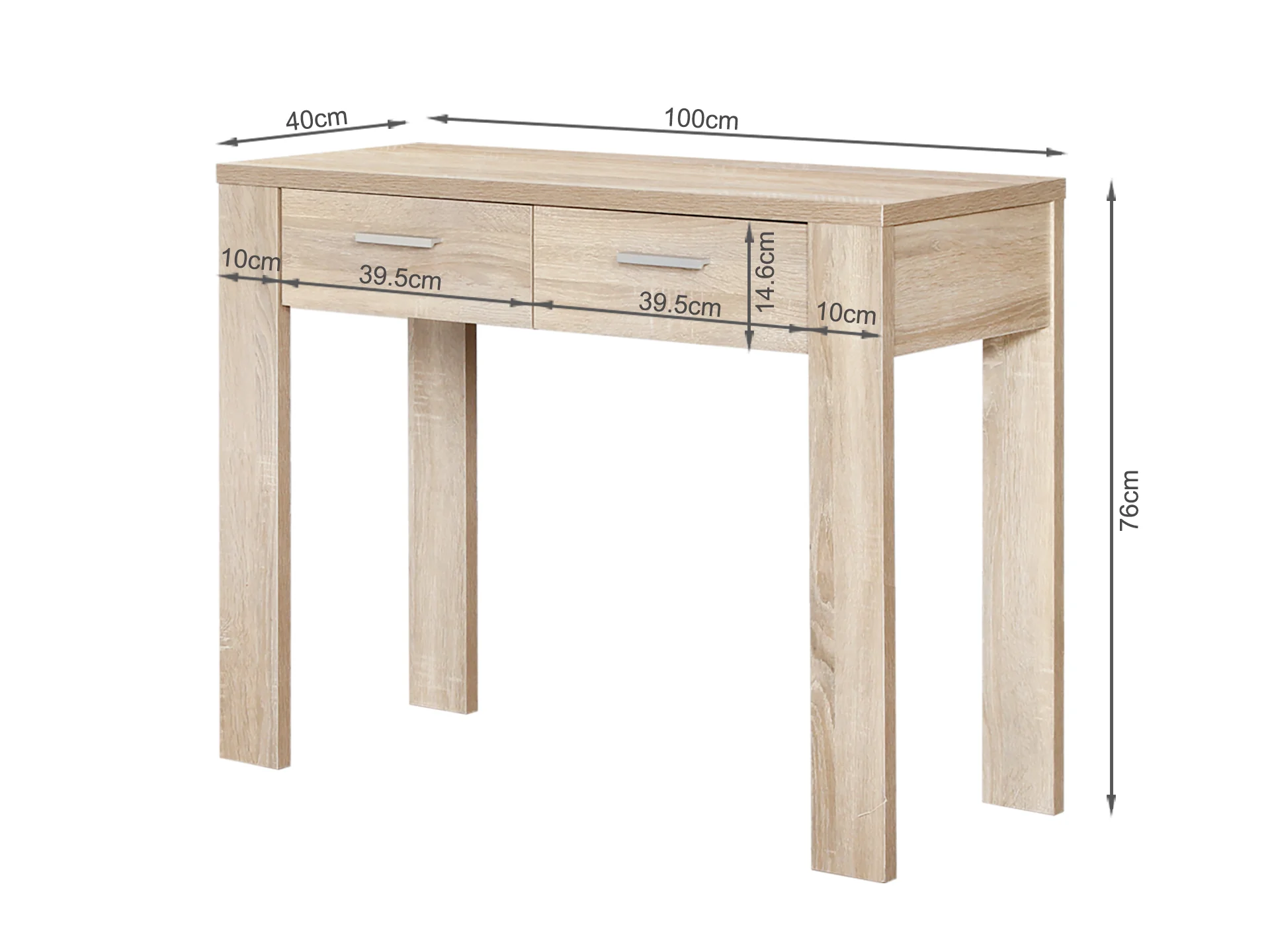 SAGANO Console Table - Oak - Image 10