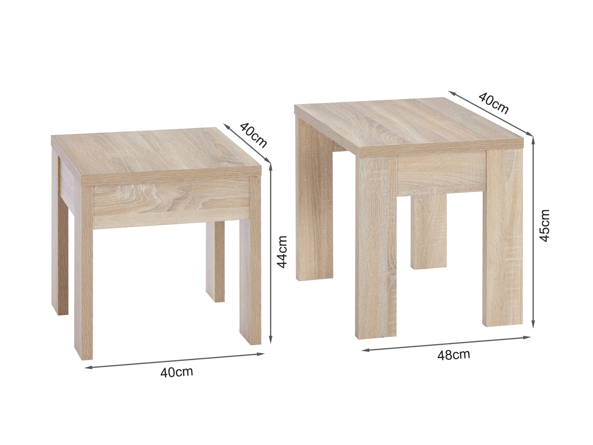 Sagano Nesting Coffee Table 2pcs - Oak - Image 9