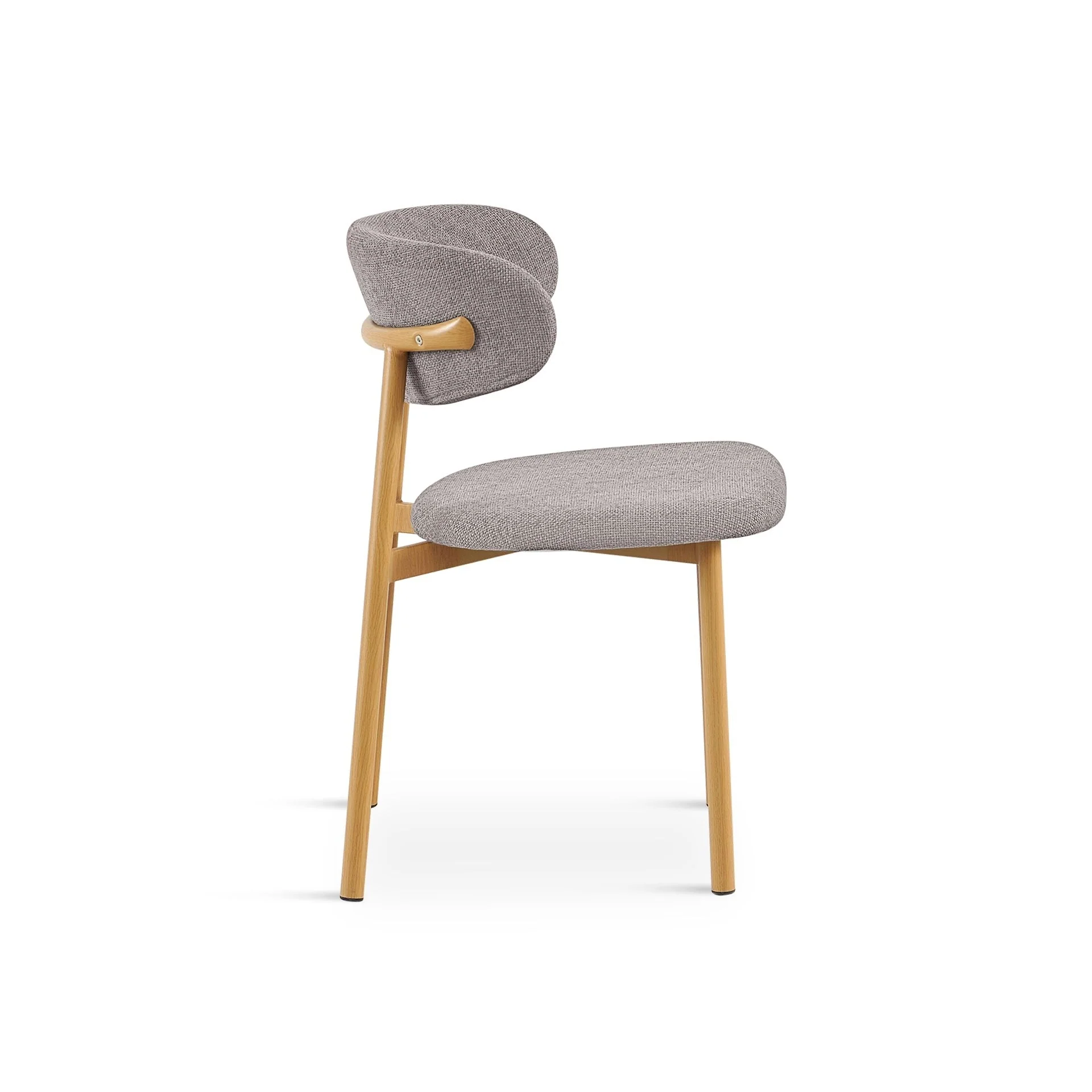 Sam Fabric Dining Chair - Set of 4 - Dark Grey - Image 9