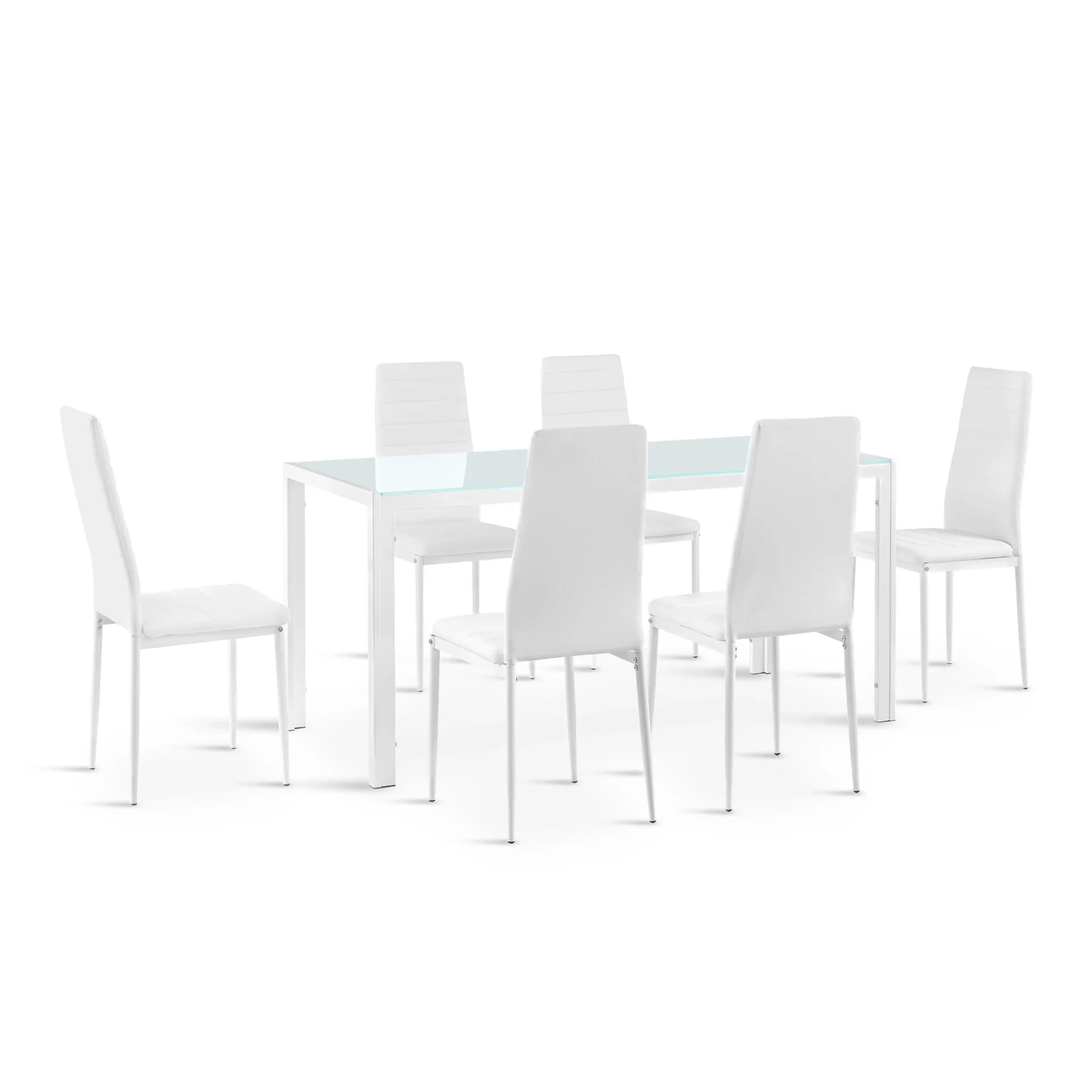 Samuel 7 Piece 1.6m Dining Set - White - Image 7