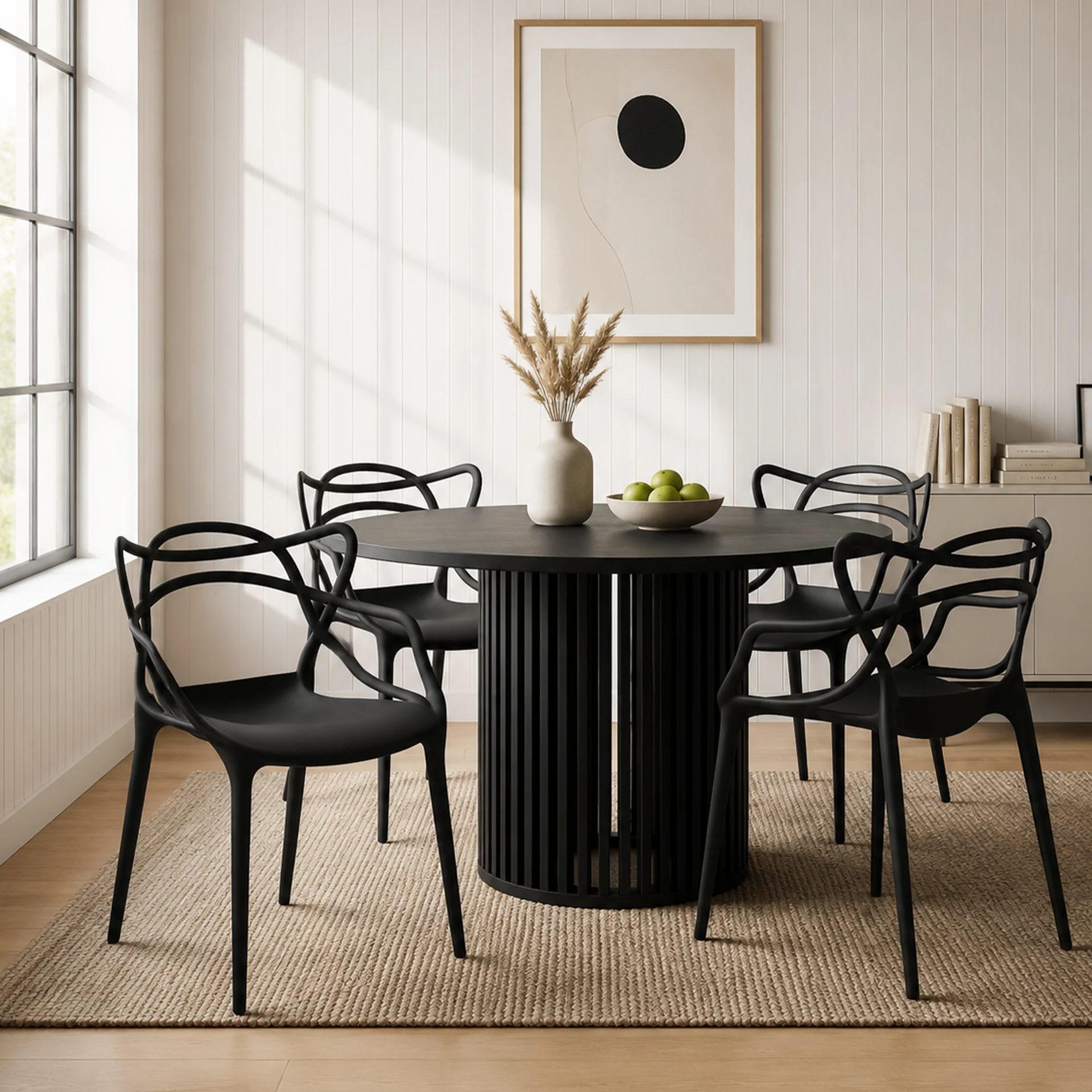 Santiago Dining Chair - Set of 4 - Black - Image 3