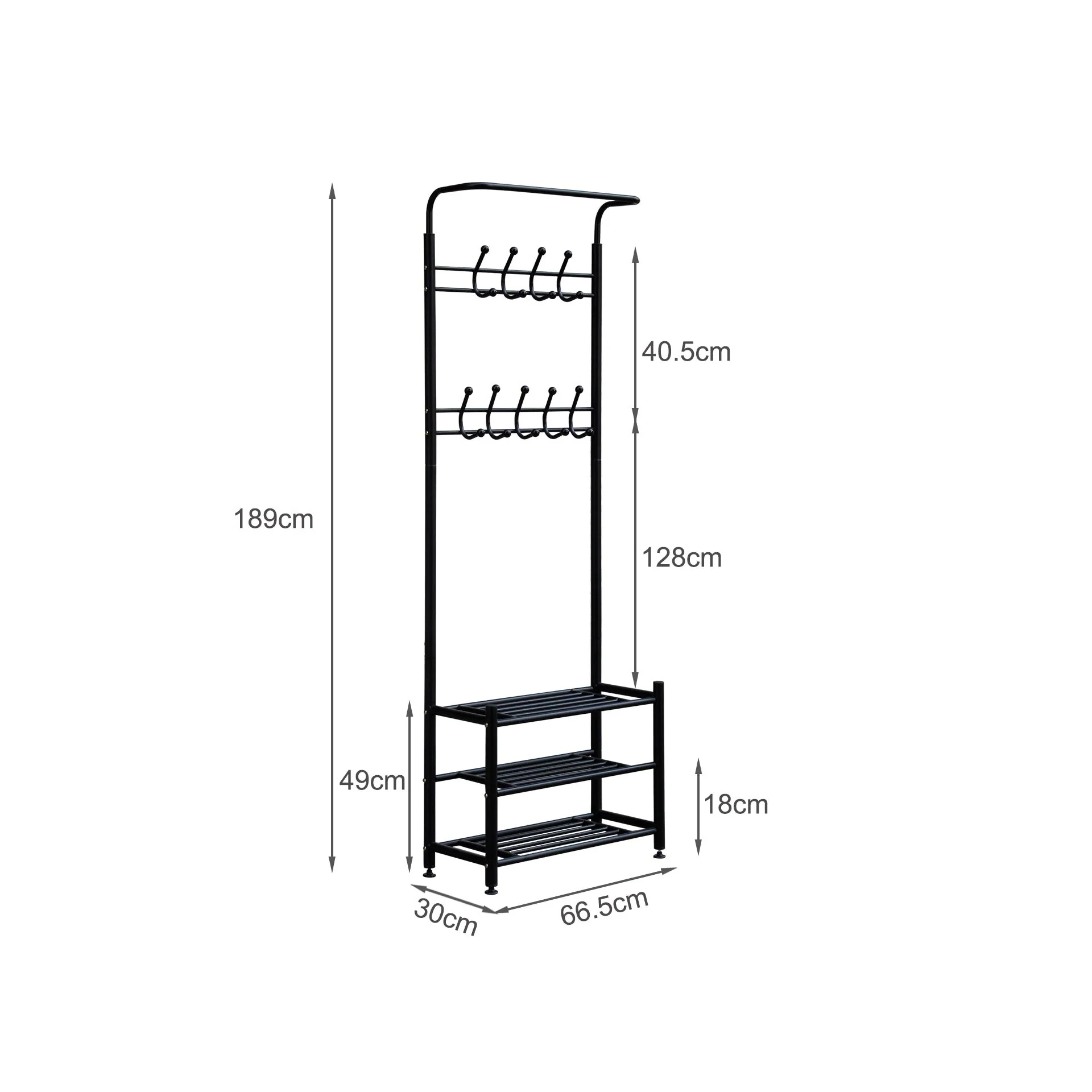 Saral Coat Hat Stand Shoe Rack Coat Hanger - Image 9