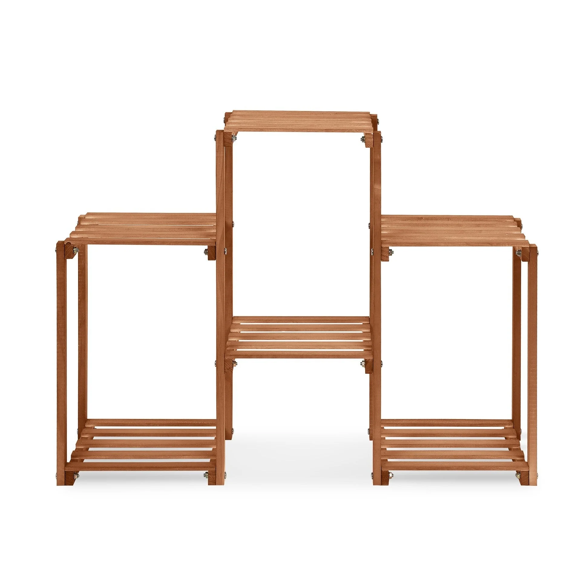 Saria Solid Wood Plant Stand - Brown - Image 3