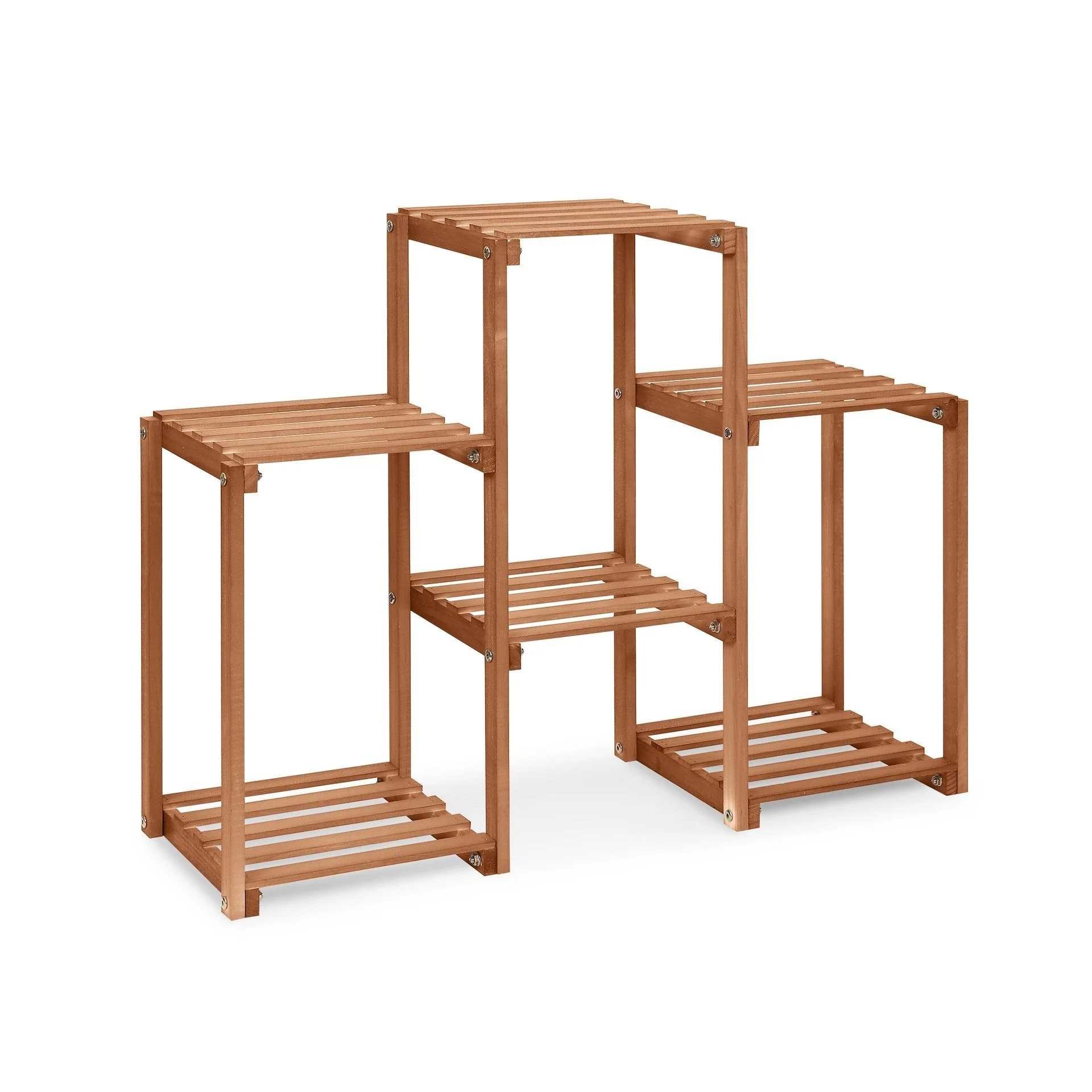Saria Solid Wood Plant Stand - Brown - Image 4
