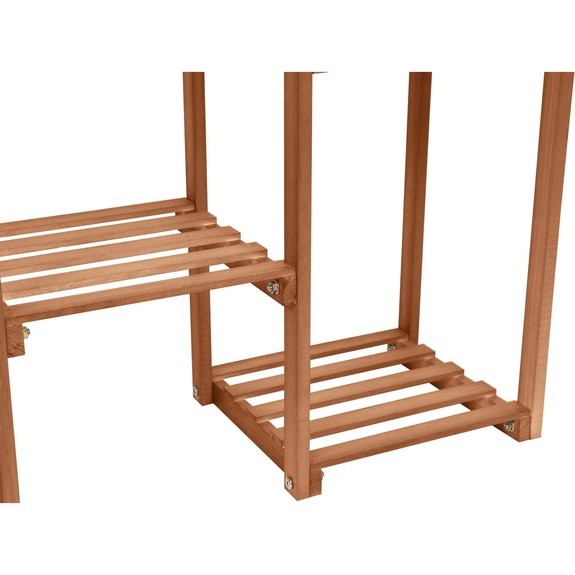 Saria Solid Wood Plant Stand - Brown - Image 7