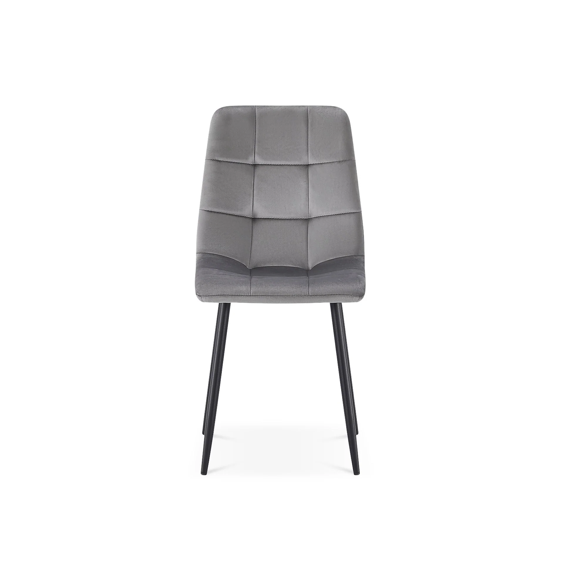Sasha Dining Chair - Set of 4 - Grey + Black - Image 5