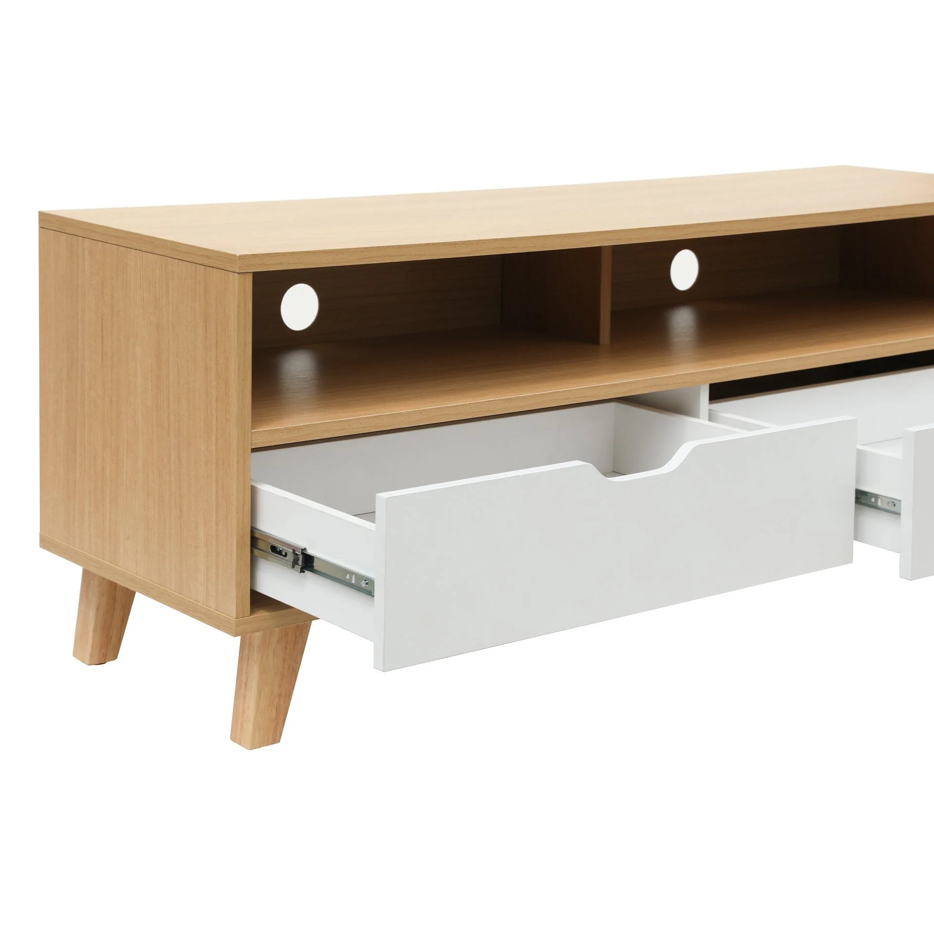 Schertz 1.4m Entertainment Unit - Oak - Image 13