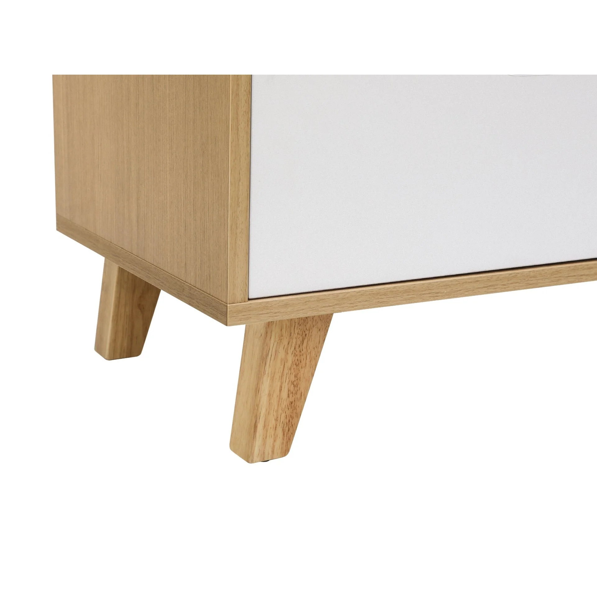 Schertz Wooden Low Boy 6 Drawers - Oak - Image 9