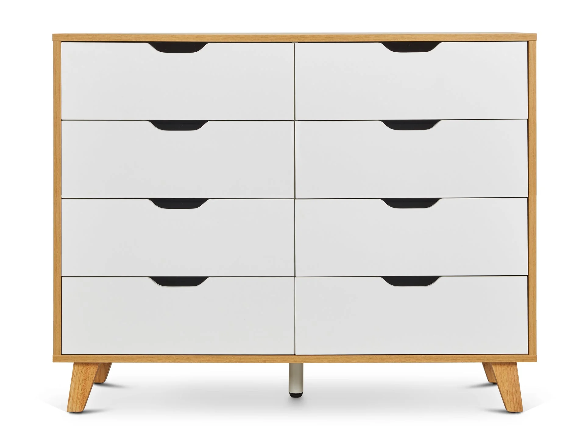 SCHERTZ Wooden Low Boy 8 Drawers - Oak - Image 6