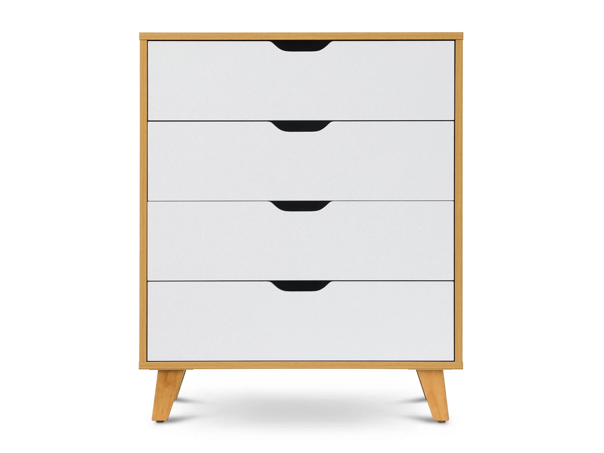 SCHERTZ Wooden Tallboy 4 Drawers - Oak - Image 6