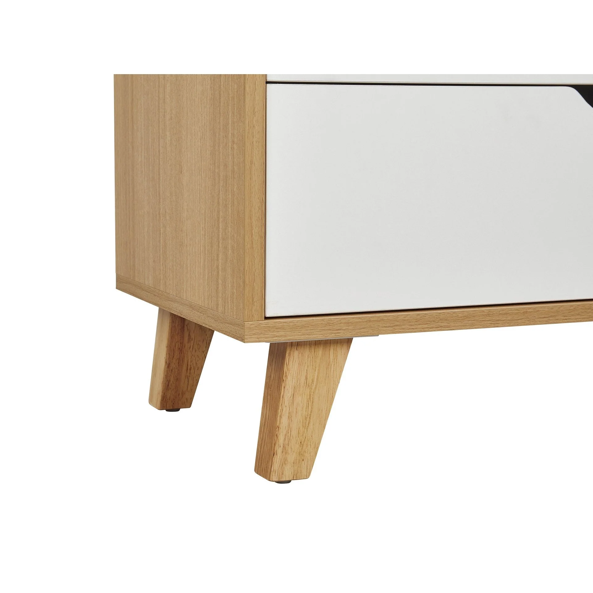 Schertz Wooden Tallboy 6 Drawers - Oak - Image 8