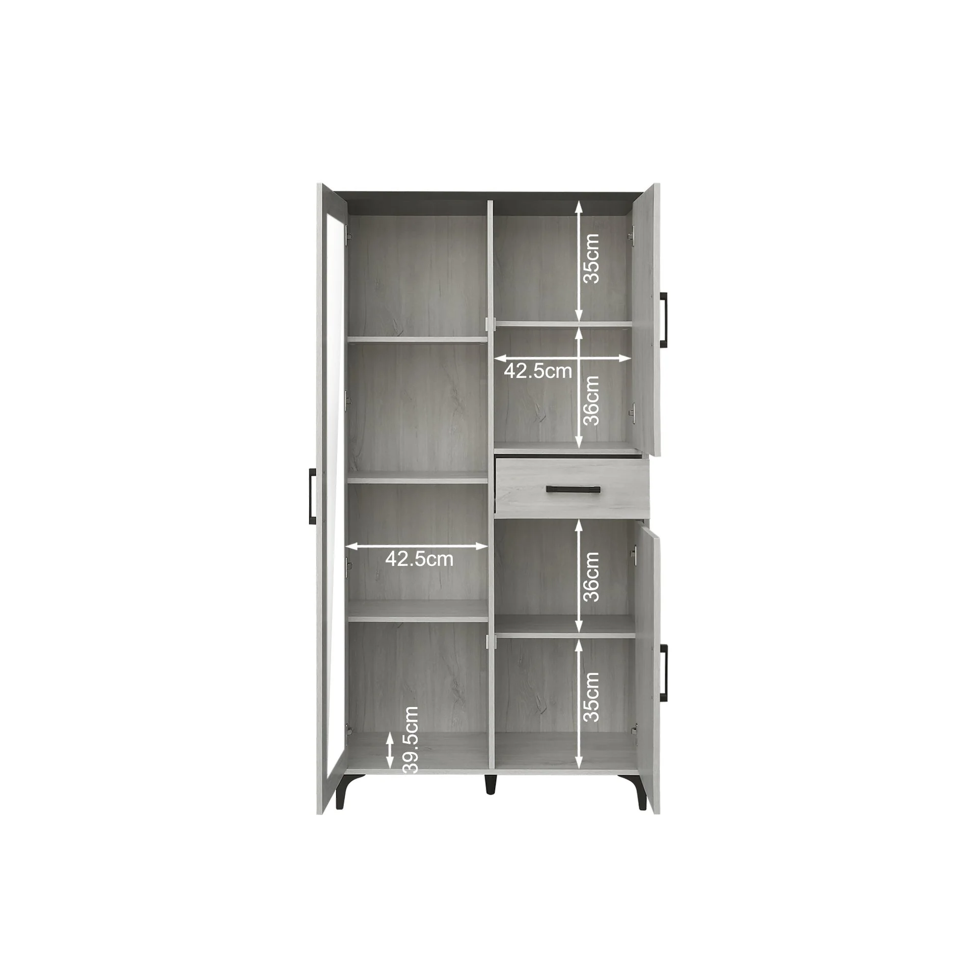 Scottie Storage Cabinet - White Oak + Black - Image 12