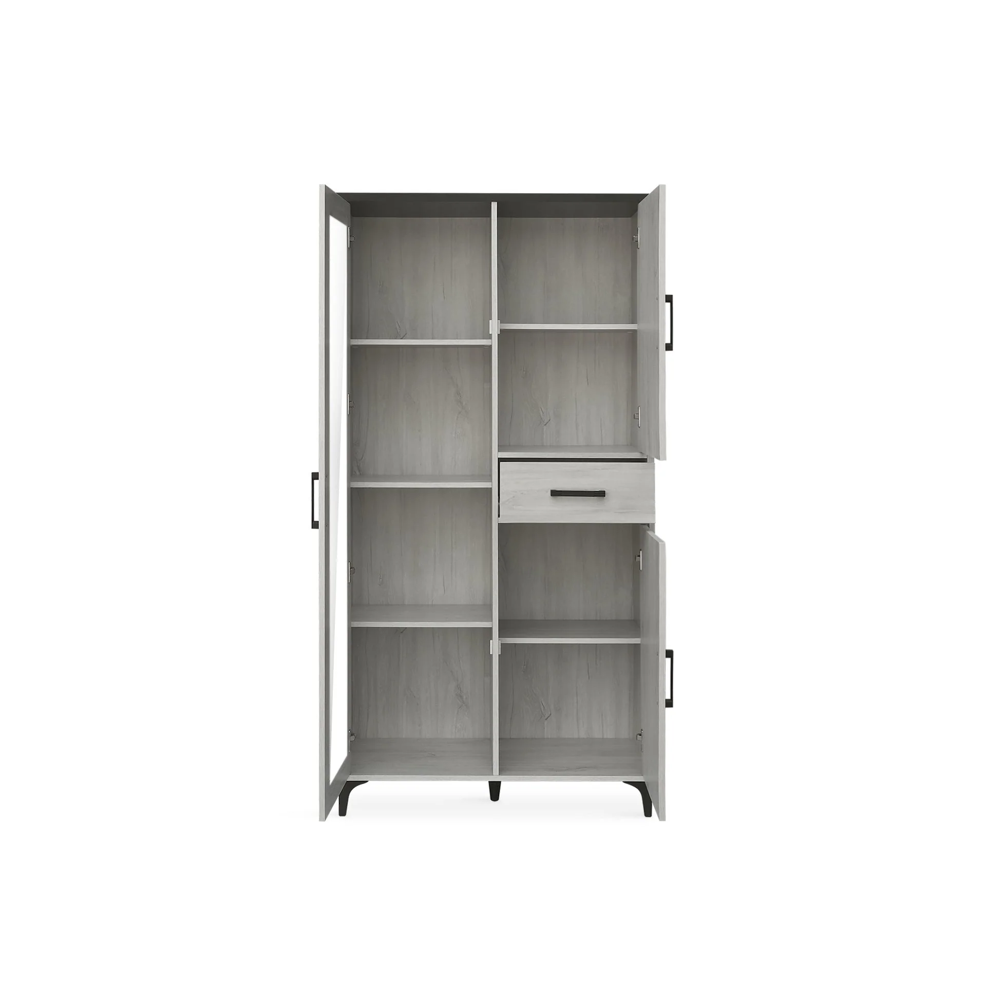 Scottie Storage Cabinet - White Oak + Black - Image 7