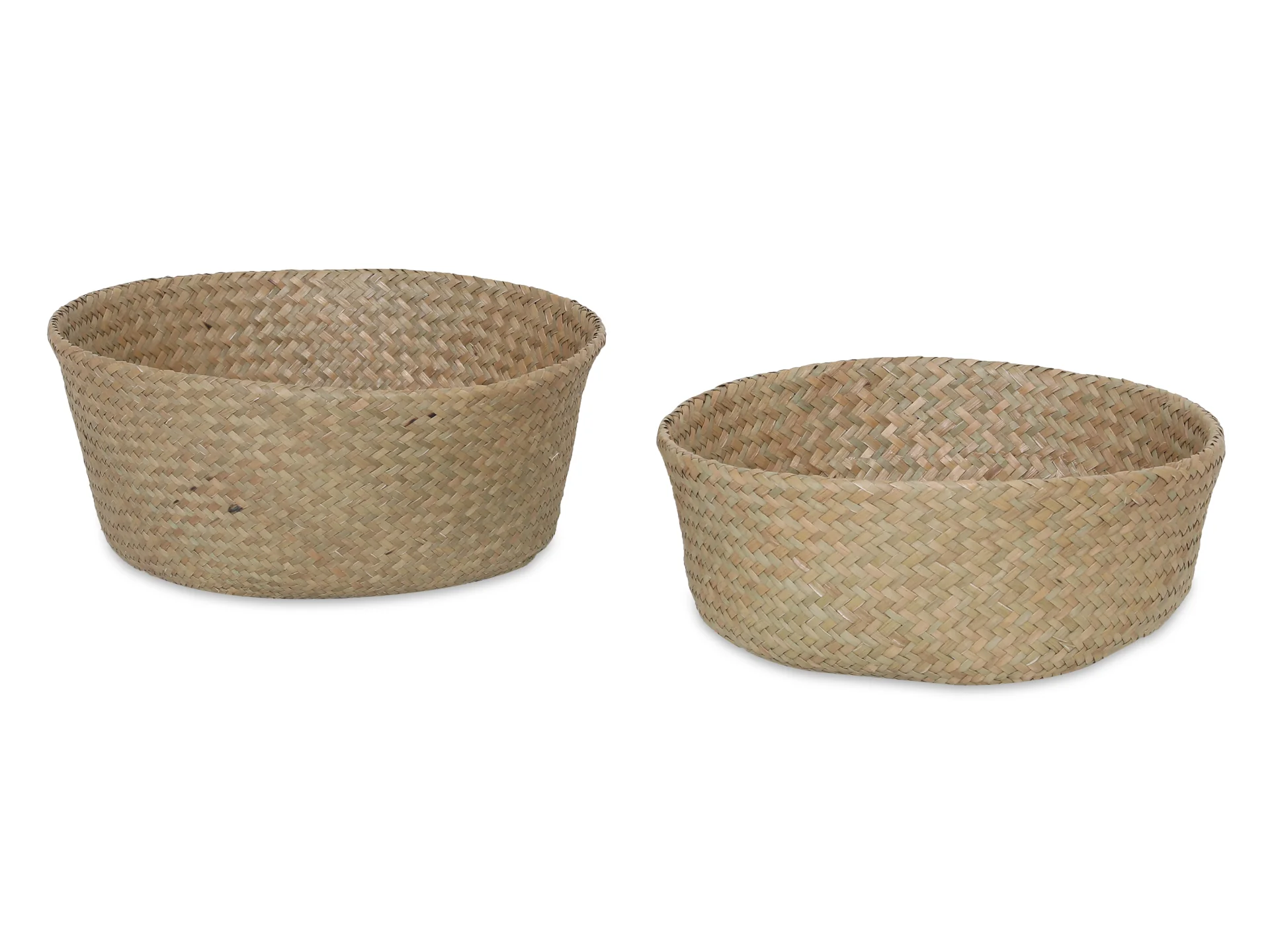 Seagrass Woven Basket Belly Basket - Set of 2 - S/M - Image 4