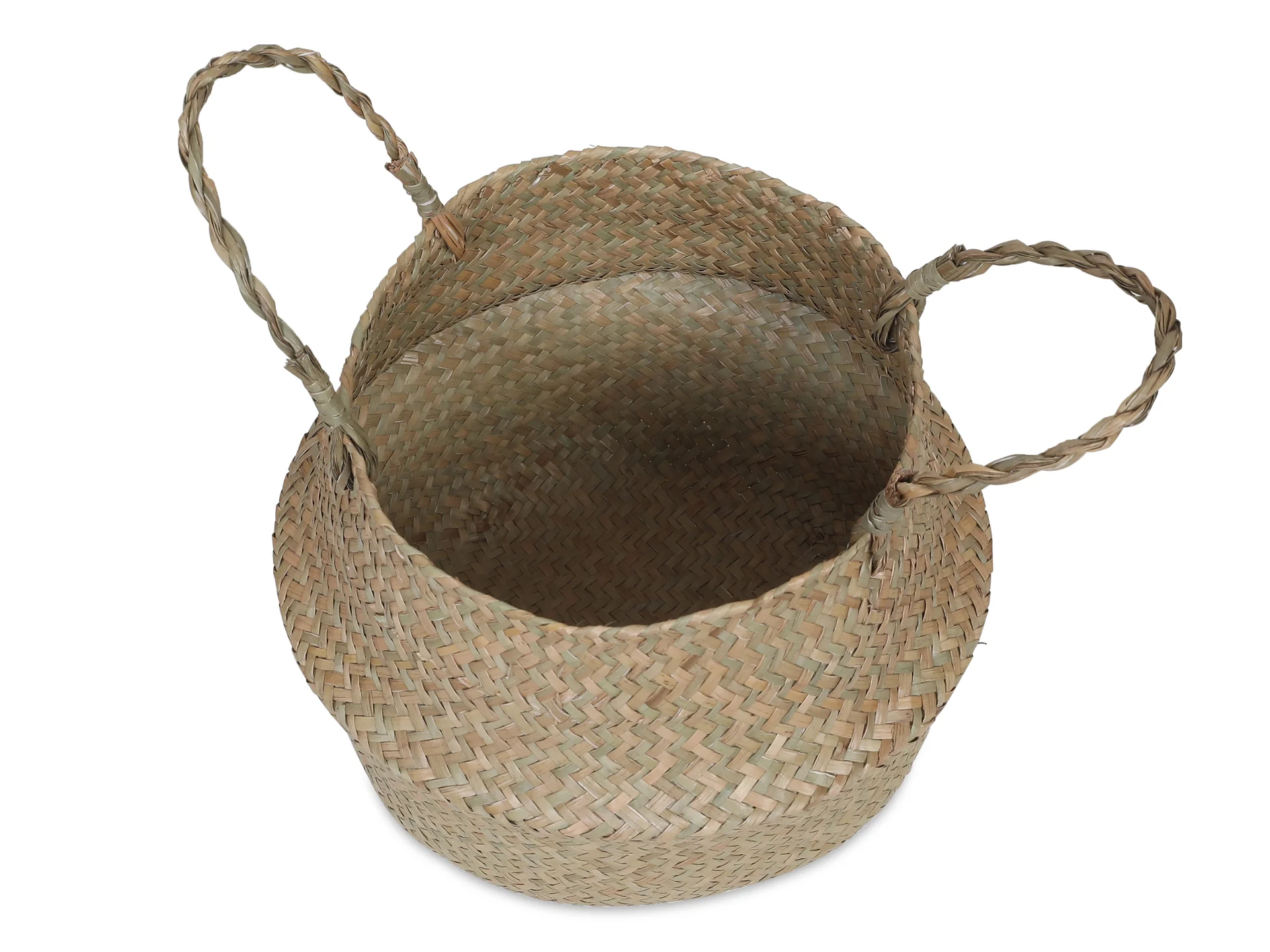 Seagrass Woven Basket Belly Basket - Set of 2 - S/M - Image 5