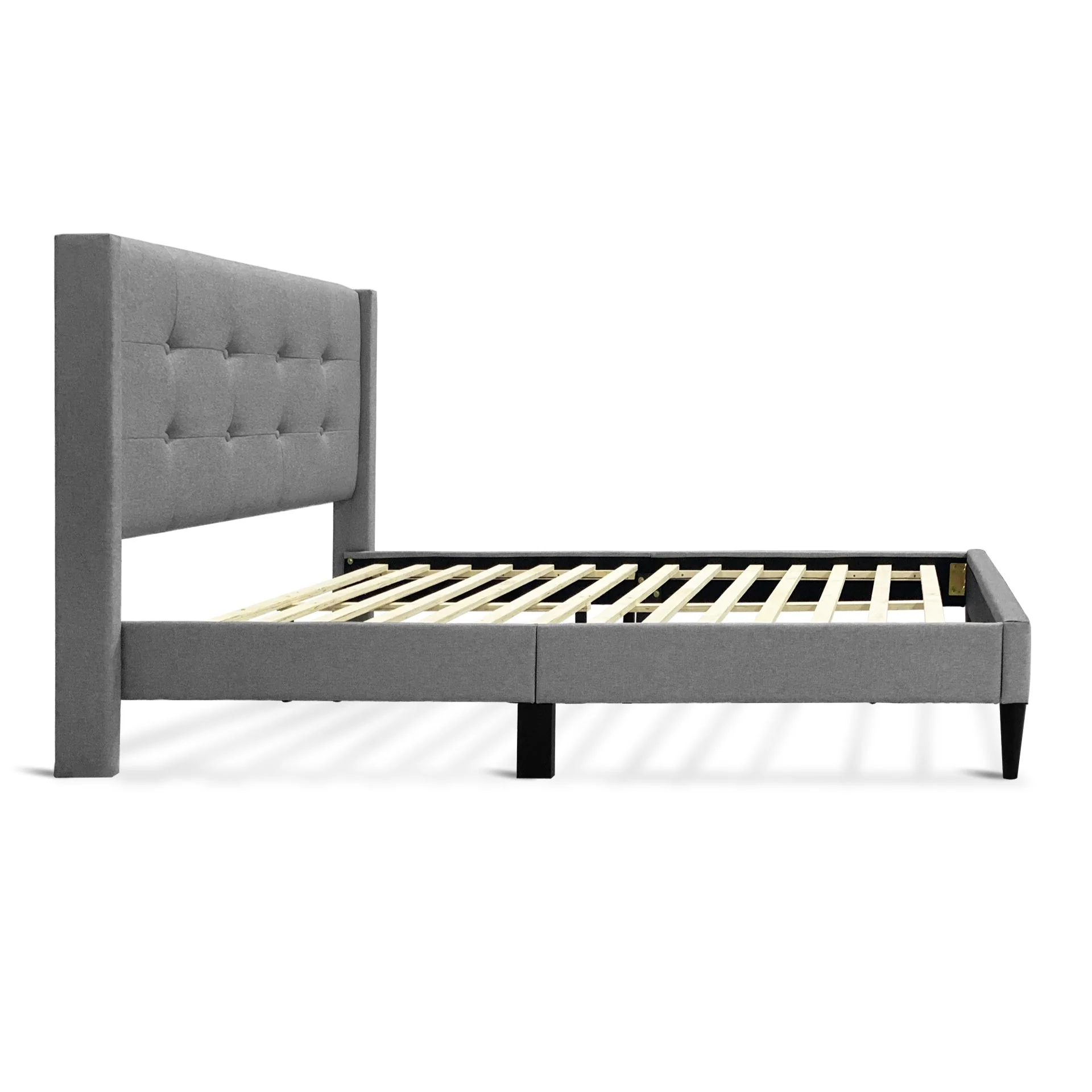 Sealy Double Bed Frame - Light Grey - Image 7