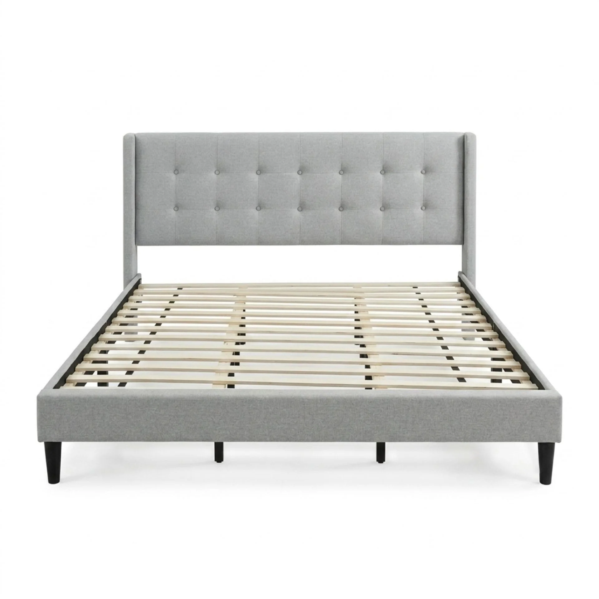 Sealy Super King Fabric Bed Frame - Silver - Image 11