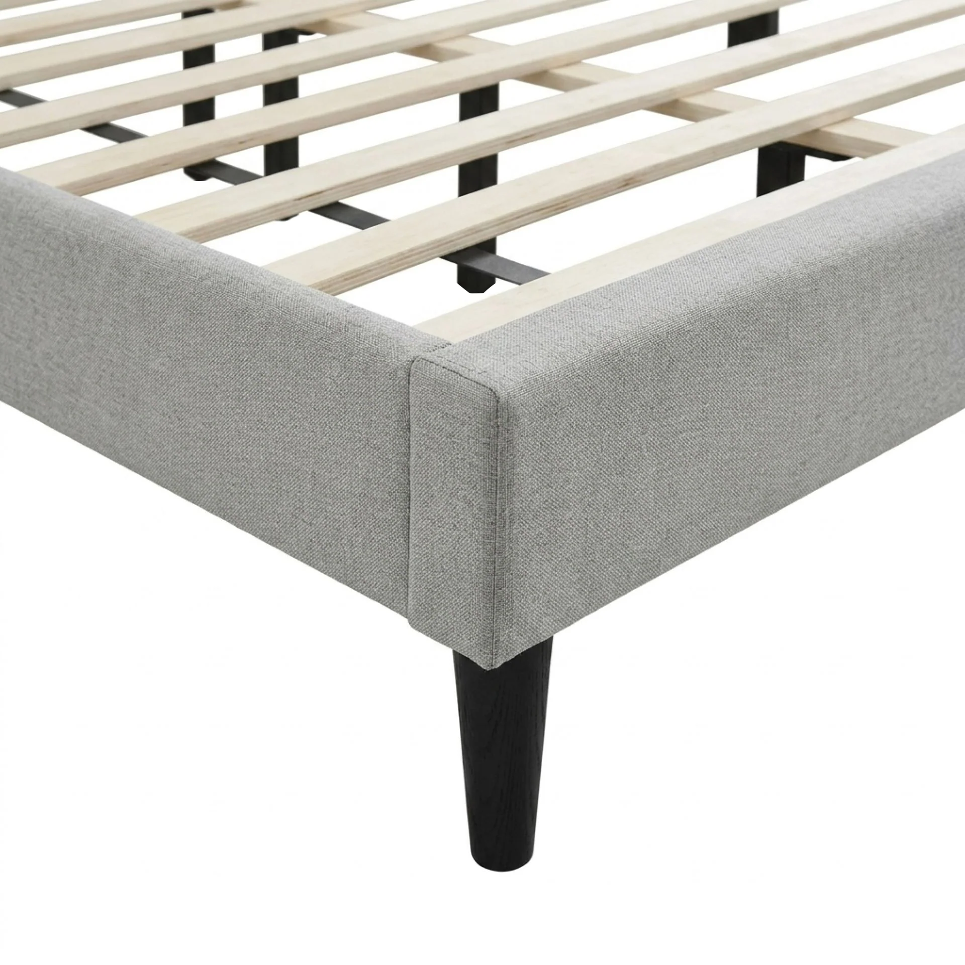 Sealy Super King Fabric Bed Frame - Silver - Image 13