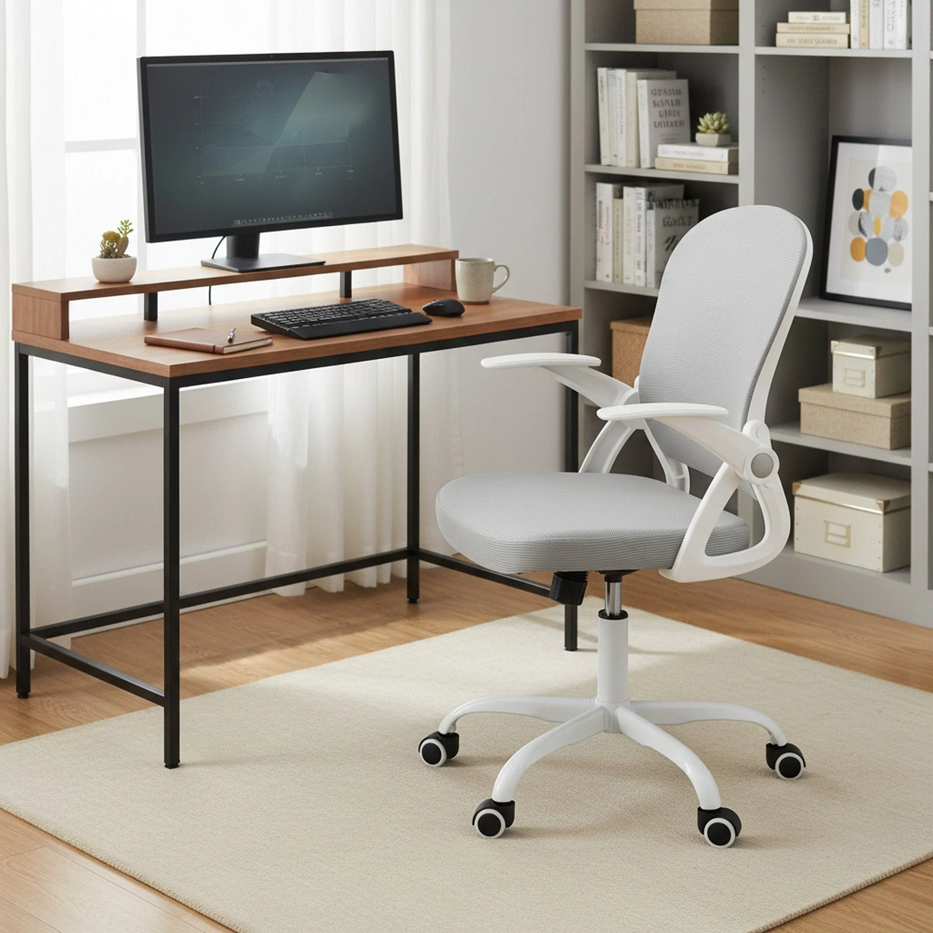 Sean Office Chair - Grey - Image 3