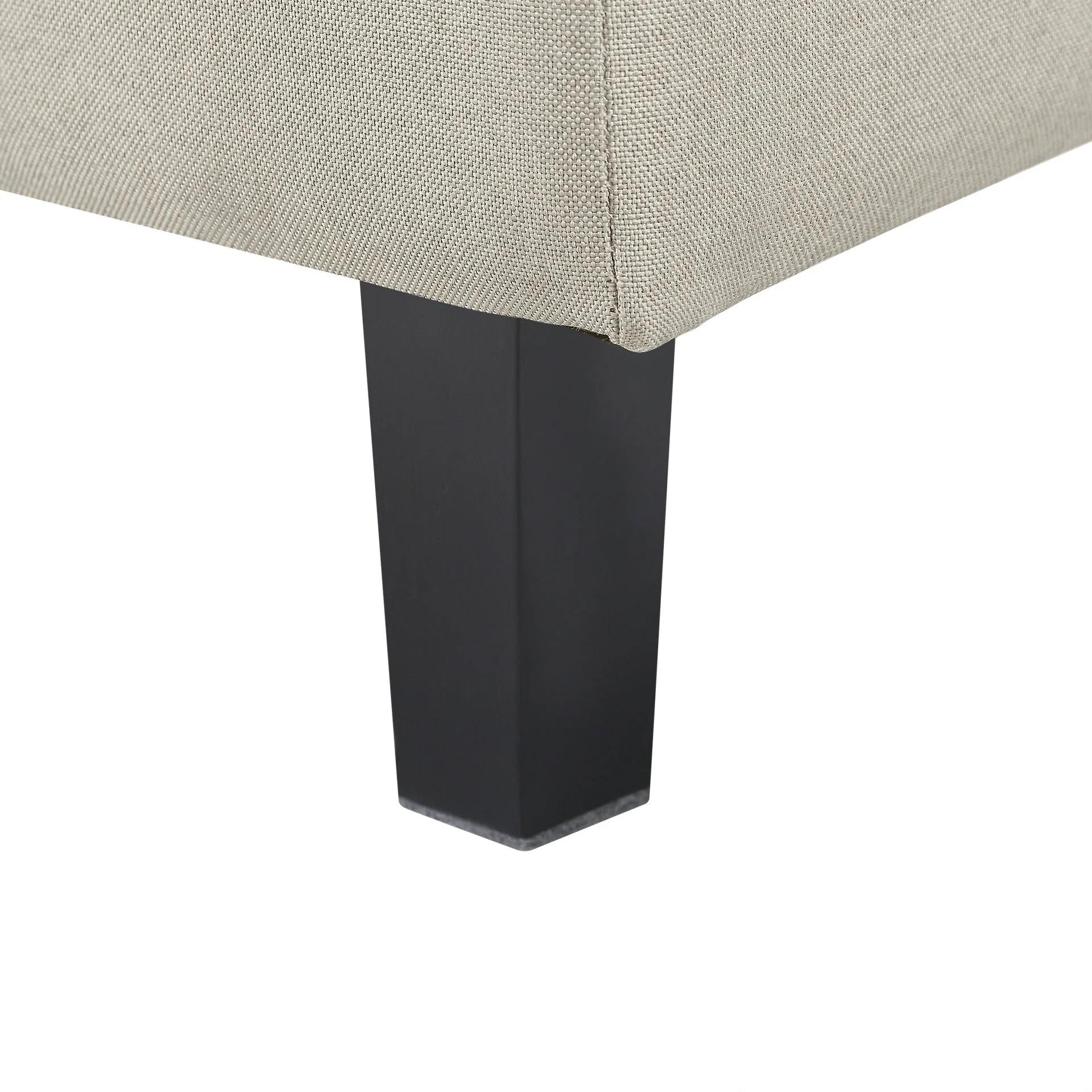 Sebastian Linen Storage Ottoman Bench - Beige - Image 8