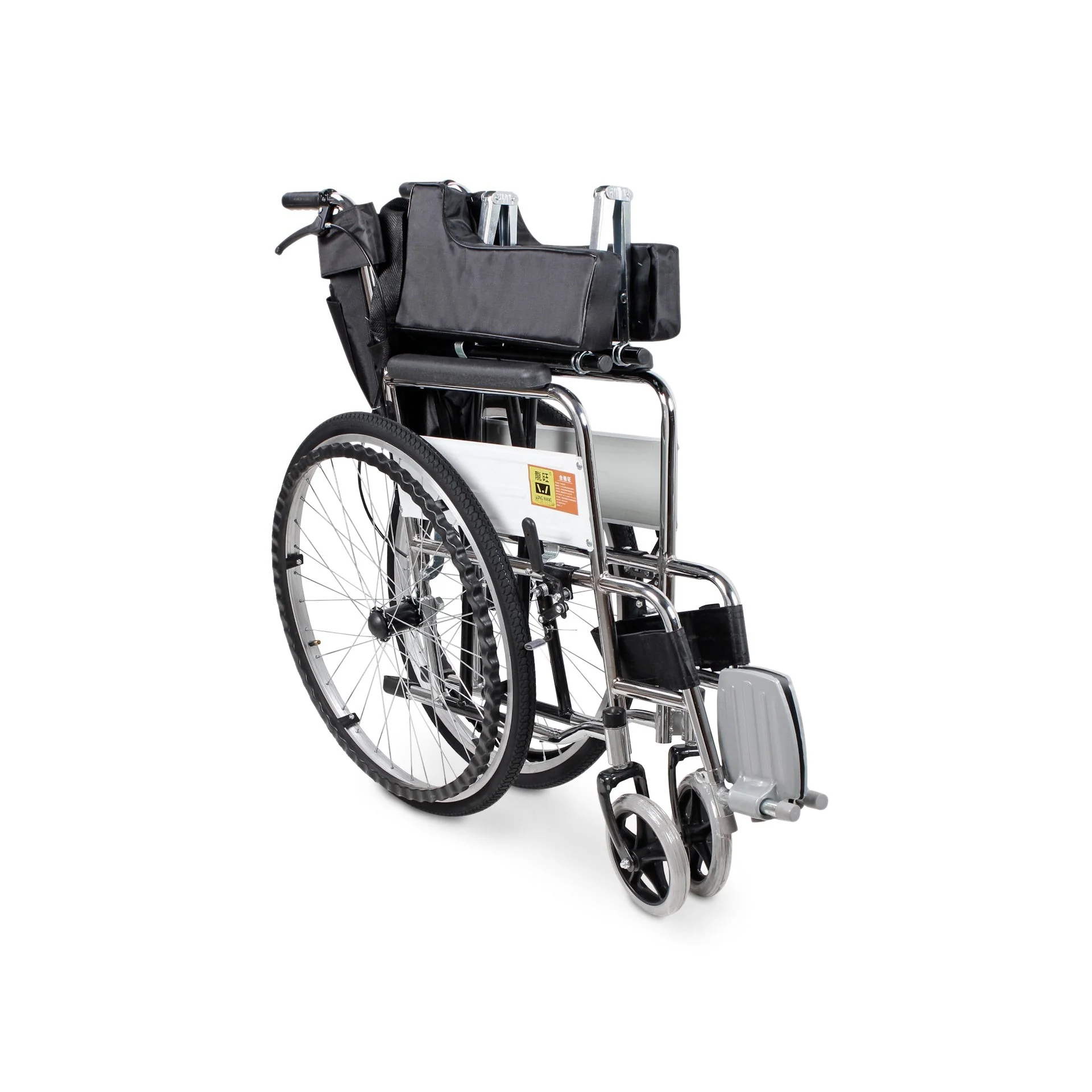 Self-Propelled Wheelchair with Toilet - Black - Image 4