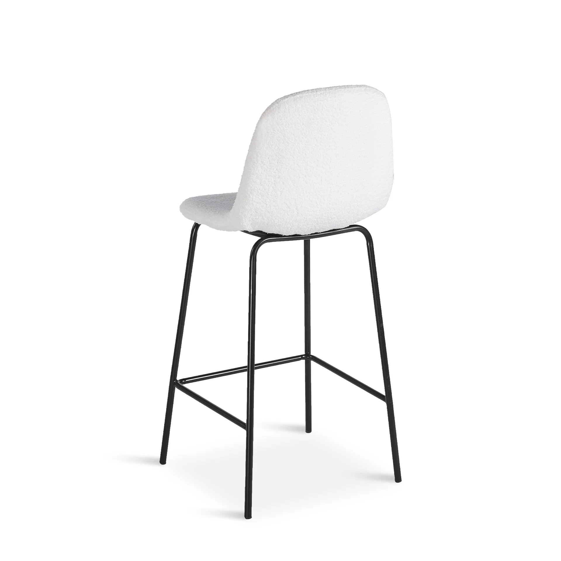 Selo Boucle Bar Stool - Set Of 2 - White - Image 11