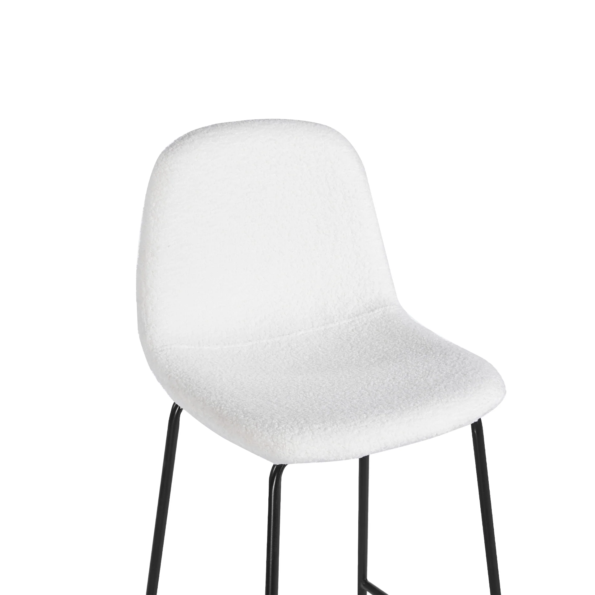 Selo Boucle Bar Stool - Set Of 2 - White - Image 12