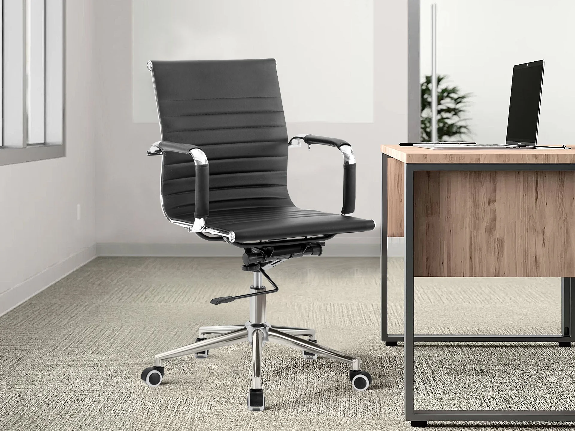 Serta Office Chair - Black - Image 2