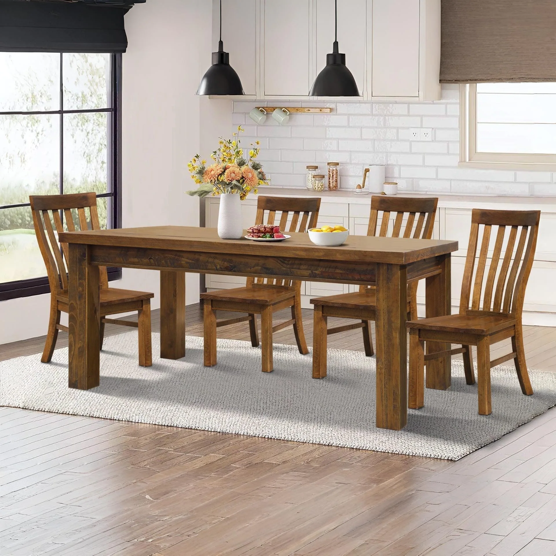 Settler 180cm Solid Wood Dining Table - Lahsa - Image 6