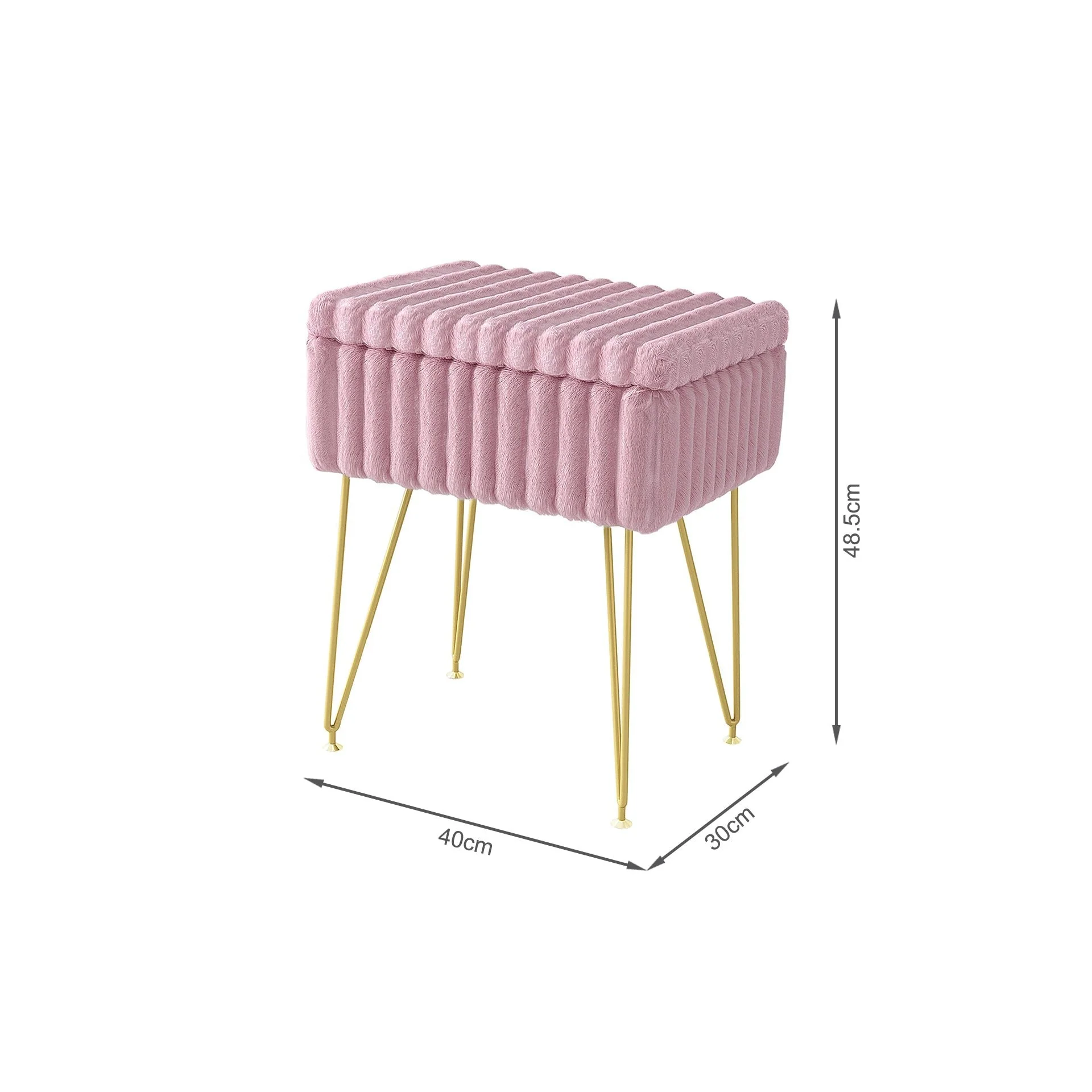 Sevan Storage Ottoman - Pink - Image 11