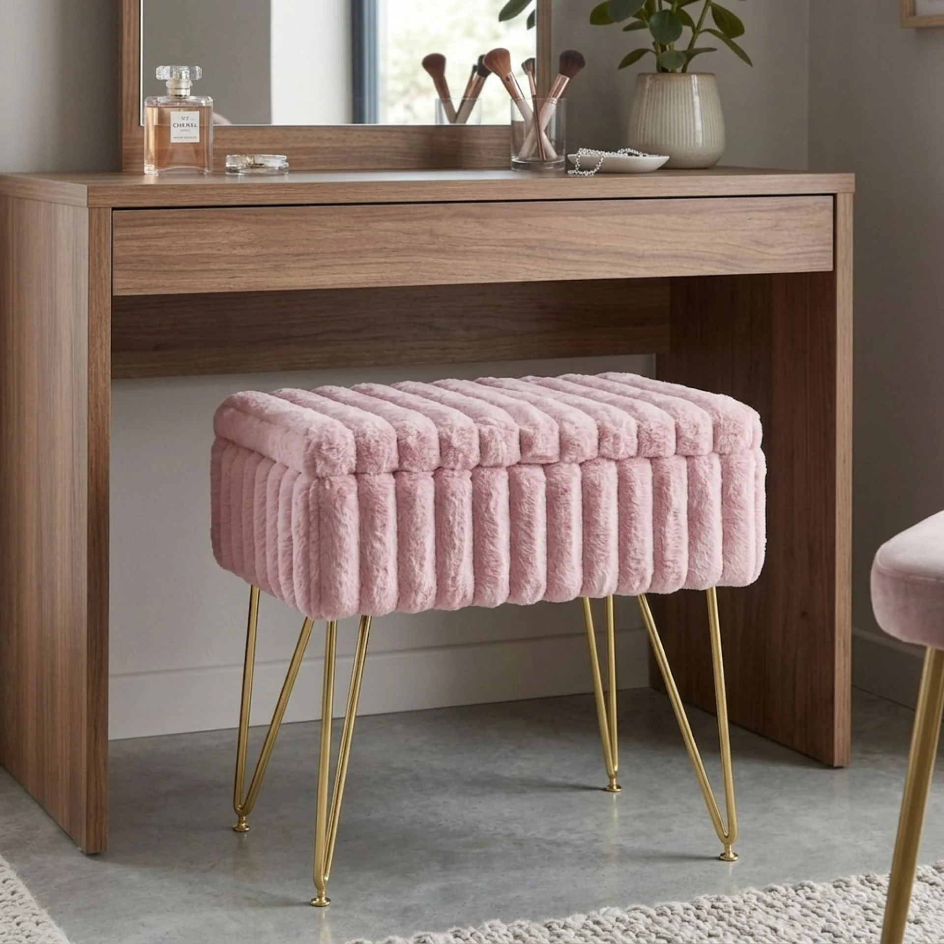 Sevan Storage Ottoman - Pink - Image 4