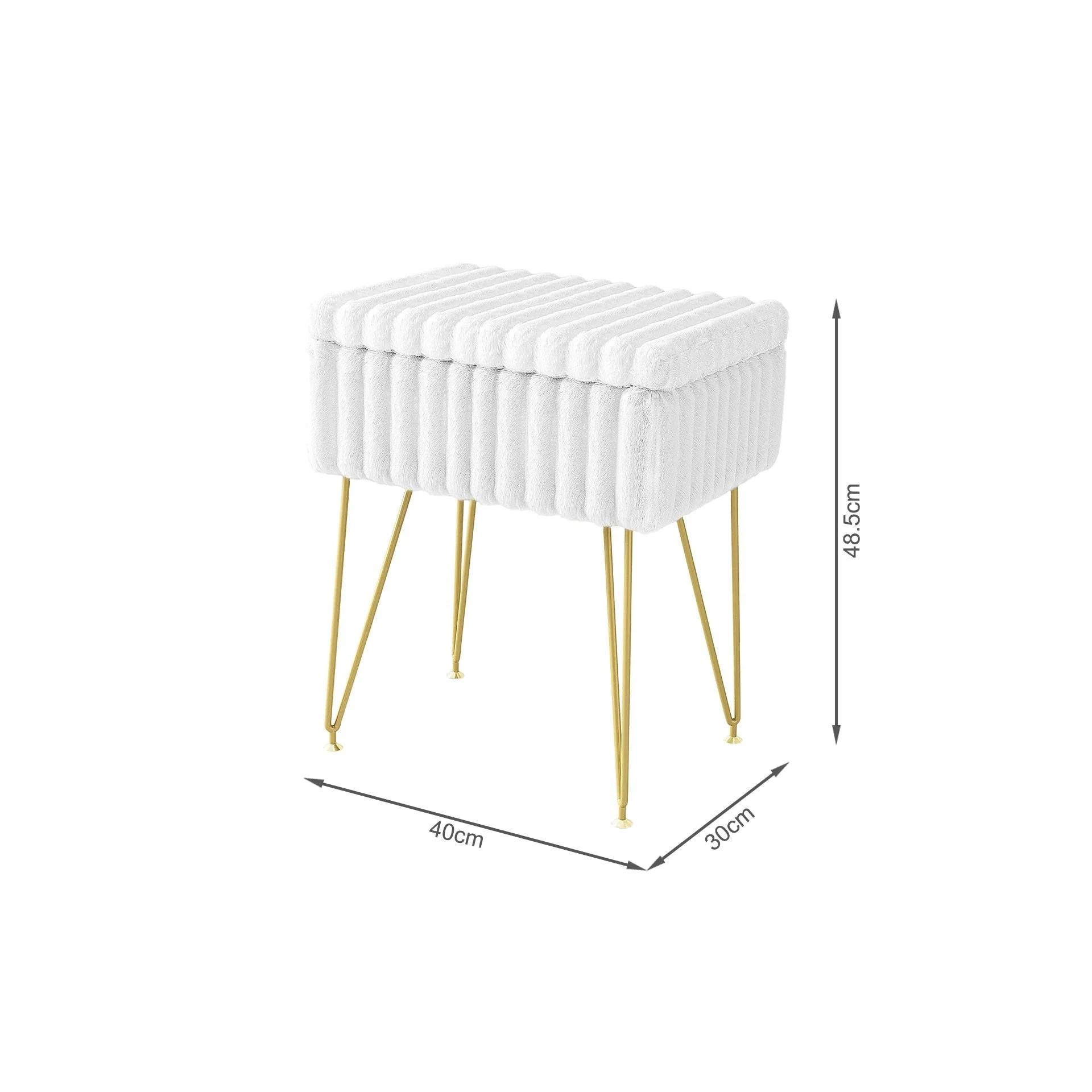 Sevan Storage Ottoman - White - Image 10