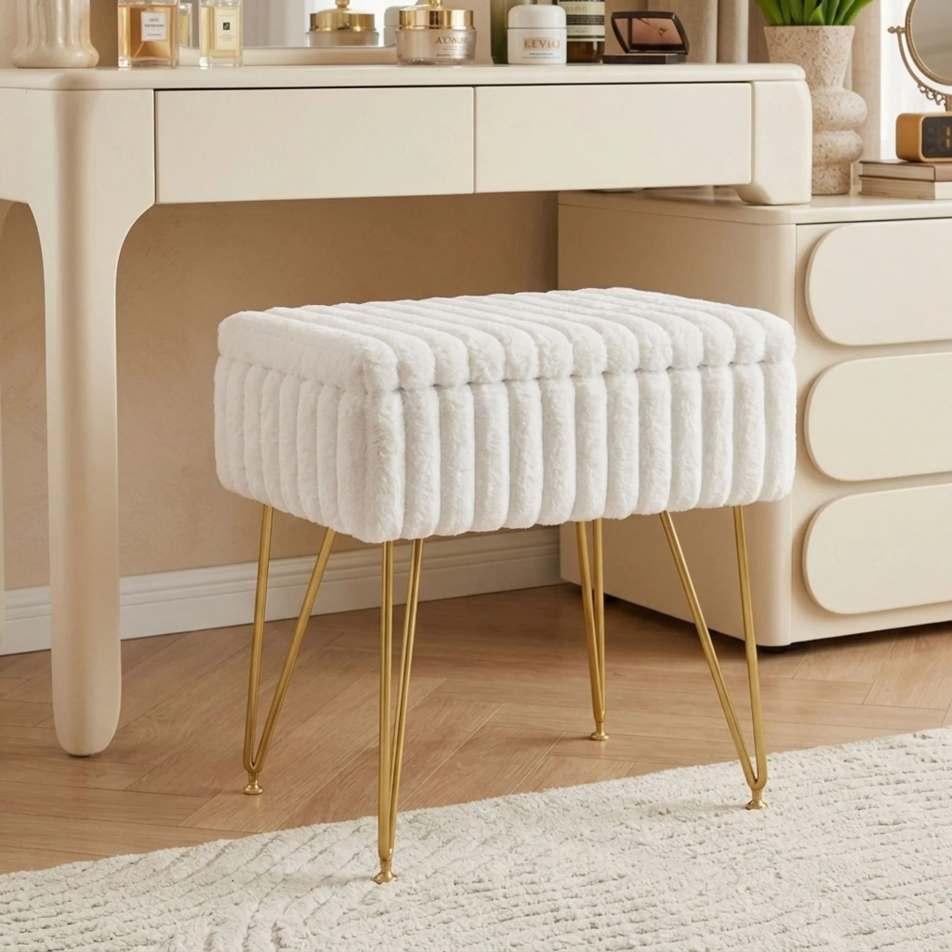 Sevan Storage Ottoman - White - Image 3
