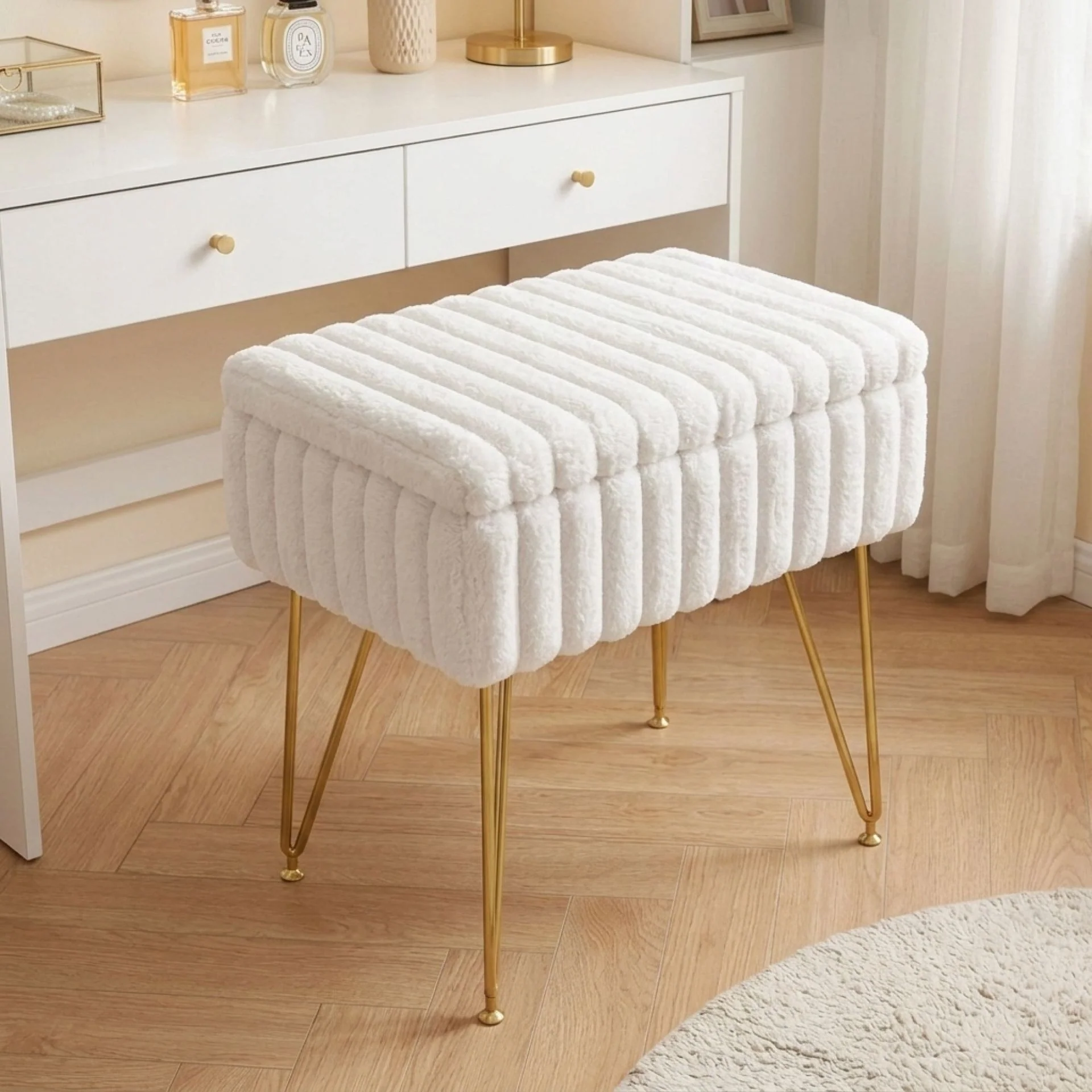 Sevan Storage Ottoman - White - Image 5