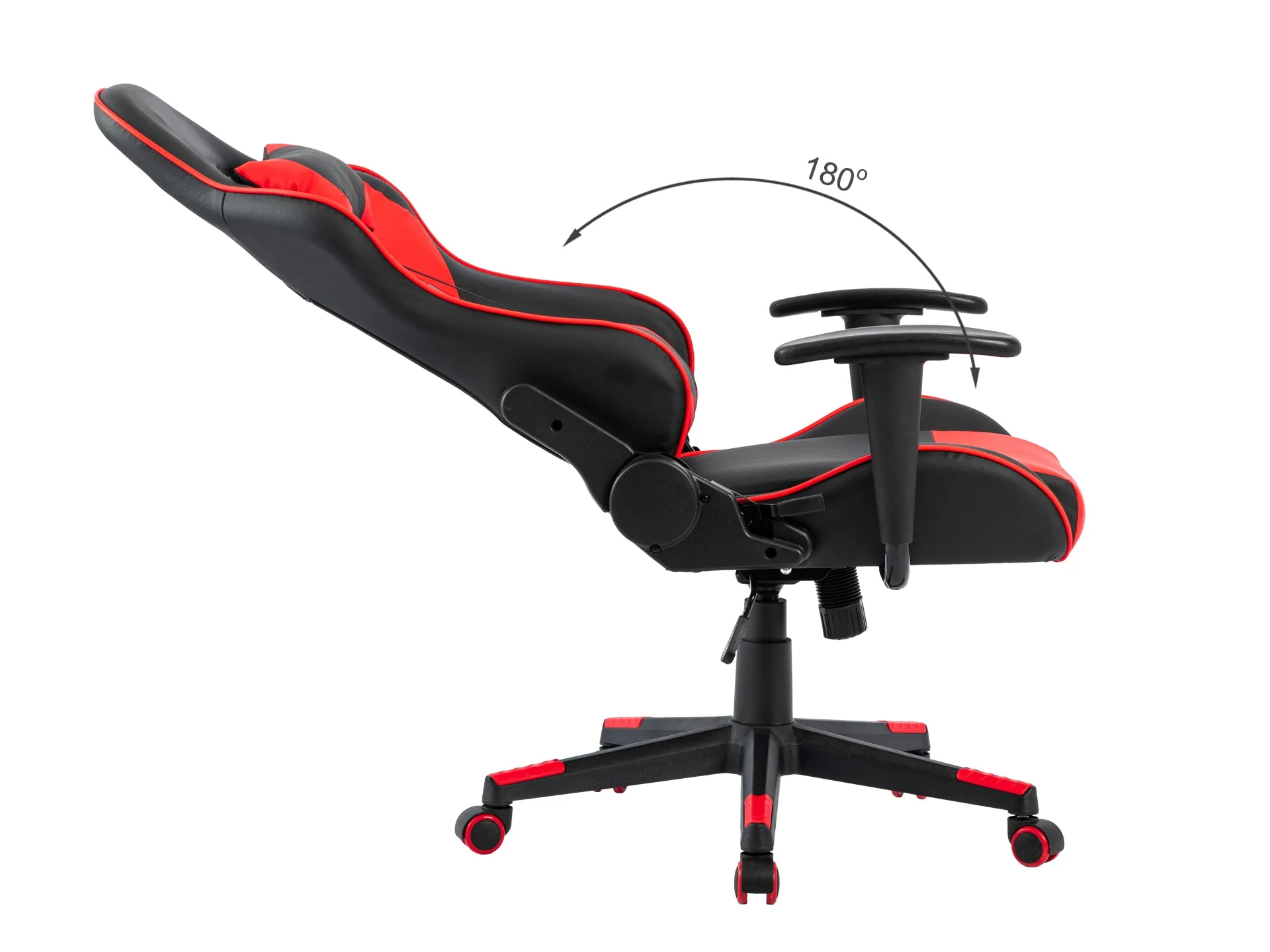 Shadow Gaming Chair - Black + Red - Image 9