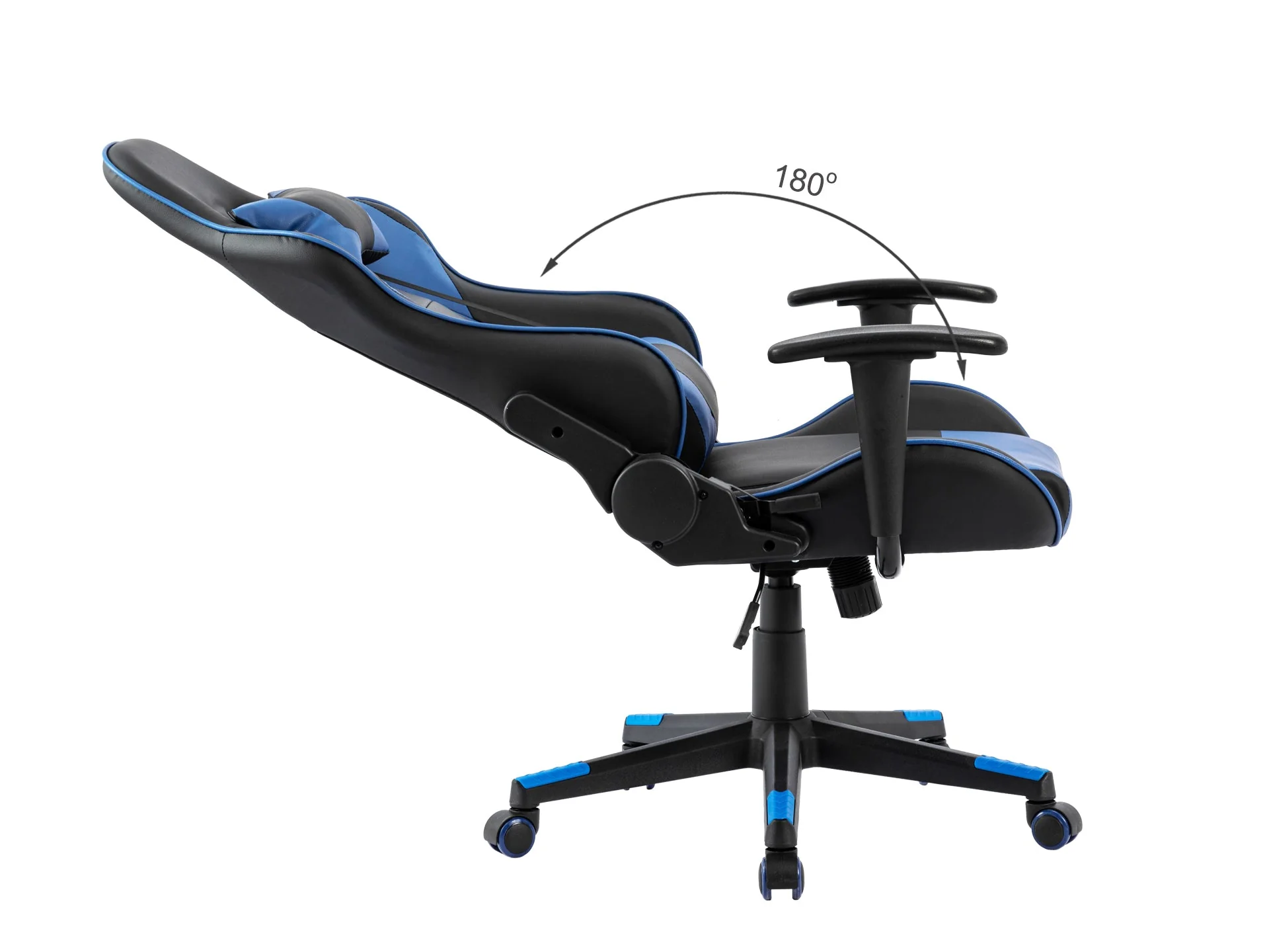 Shadow Gaming Chair - Blue + Black - Image 10