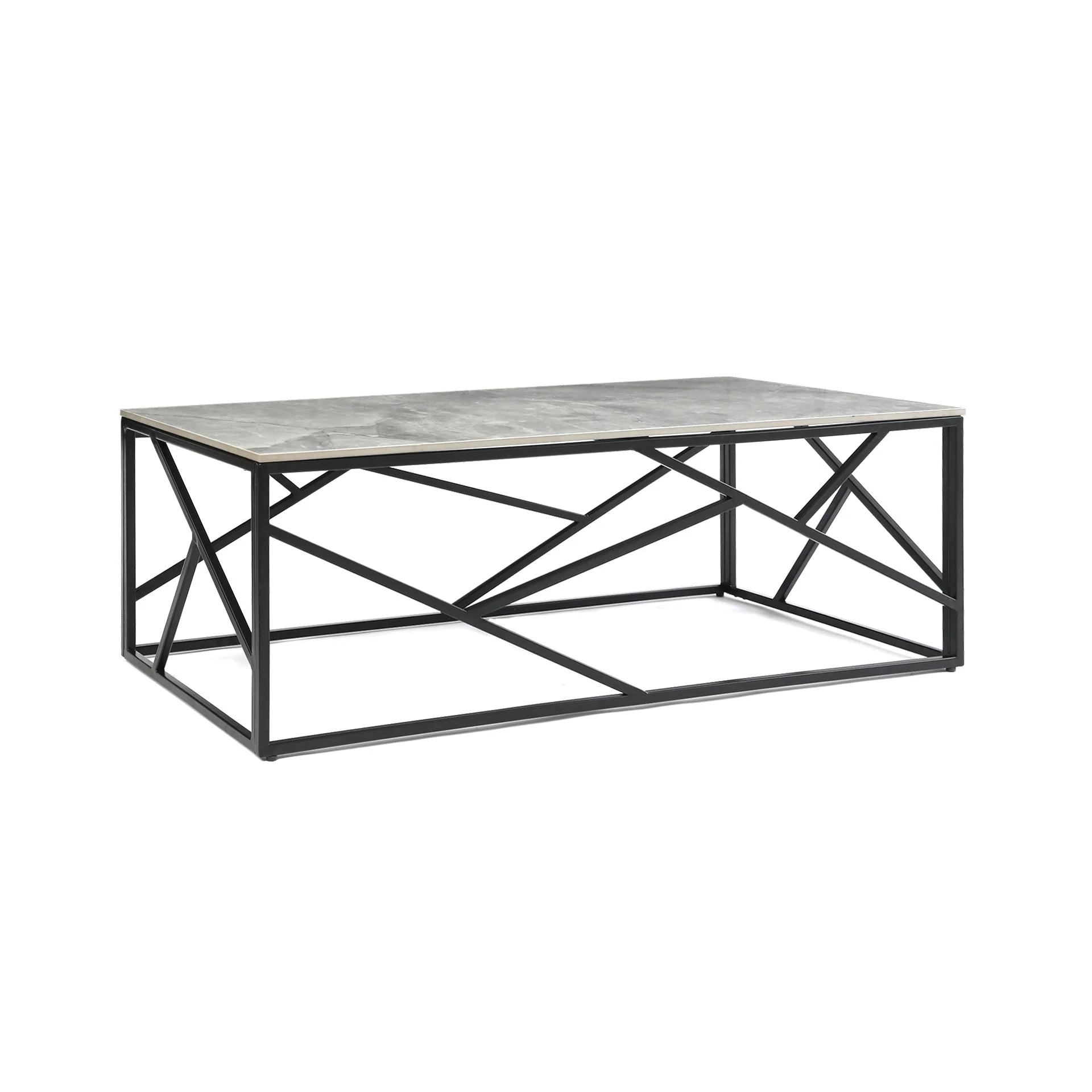 Shane Rectangular Ceramic Coffee Table - Image 4