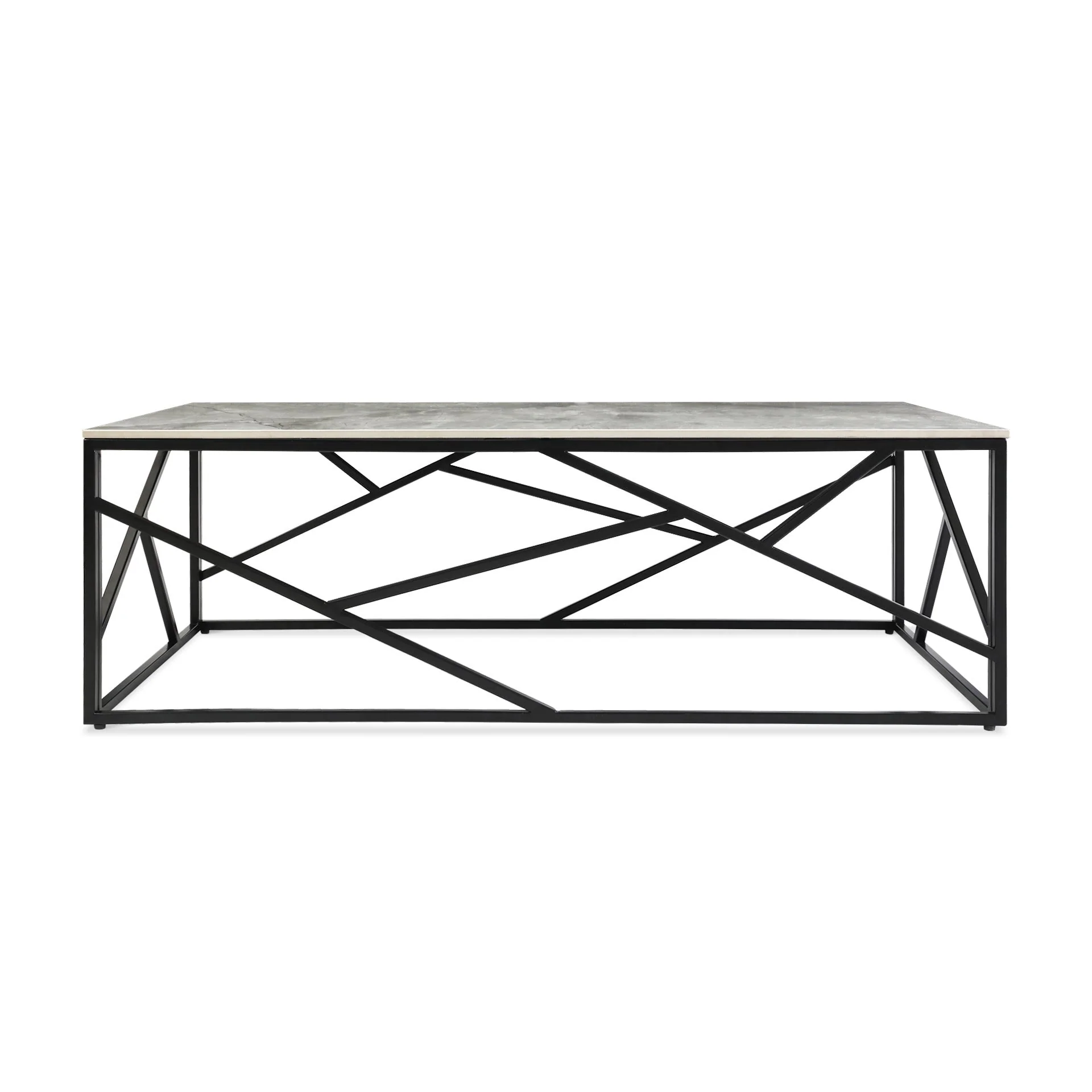 Shane Rectangular Ceramic Coffee Table - Image 5