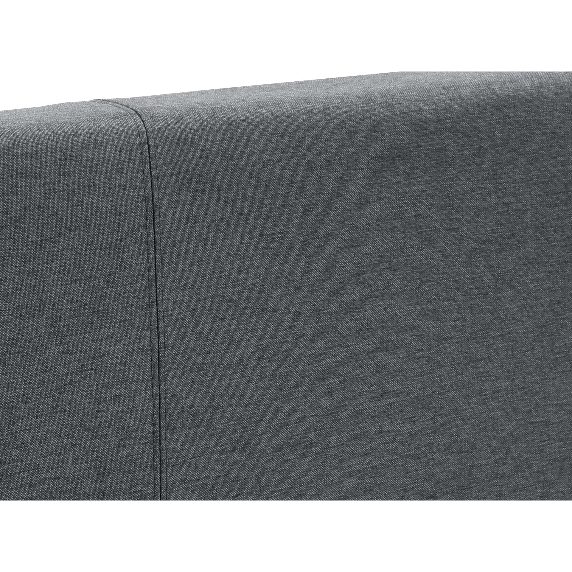 Shasta Fabric Slat Bed Frame with Headboard - Queen - Image 11