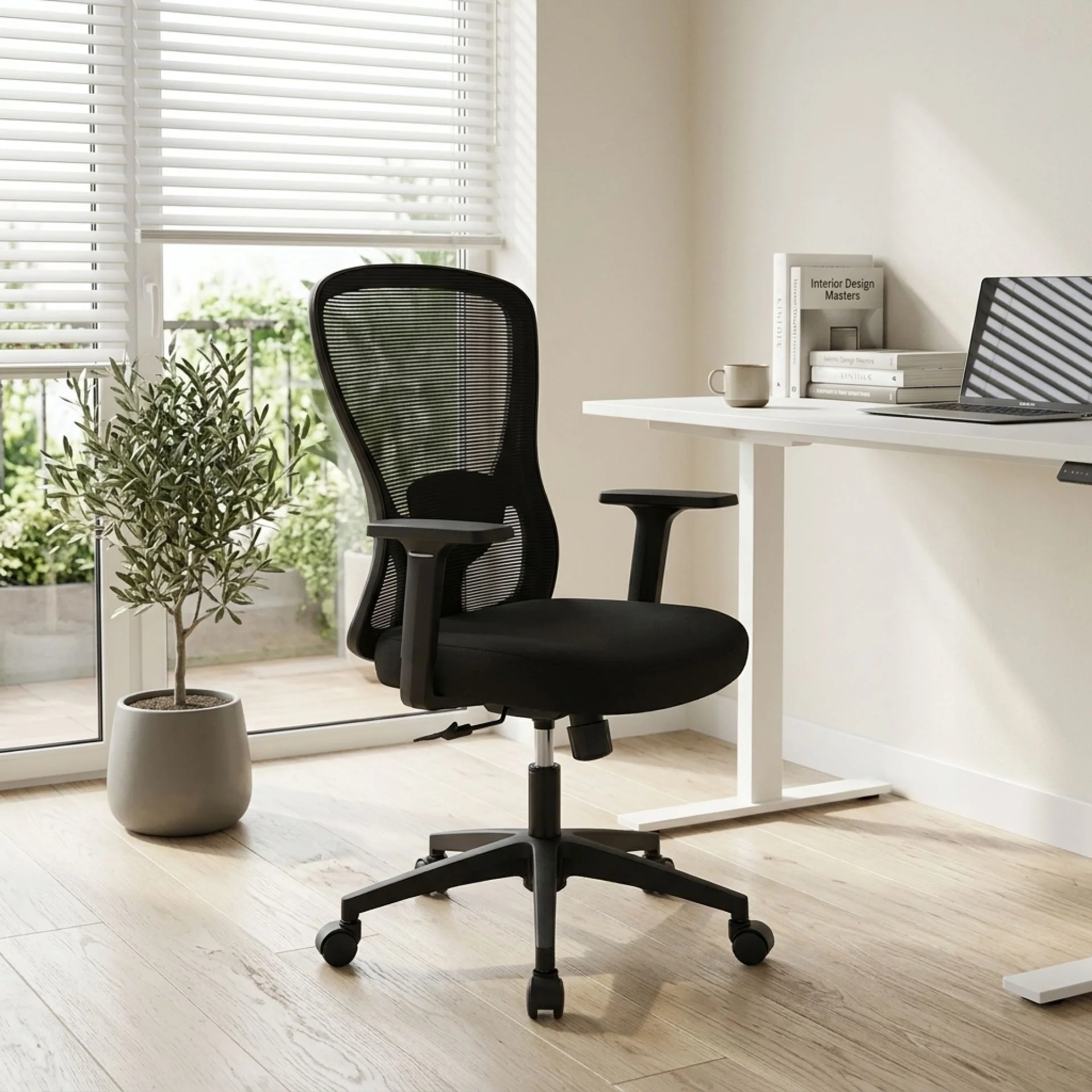 Shawn Office Chair - Black - Image 4