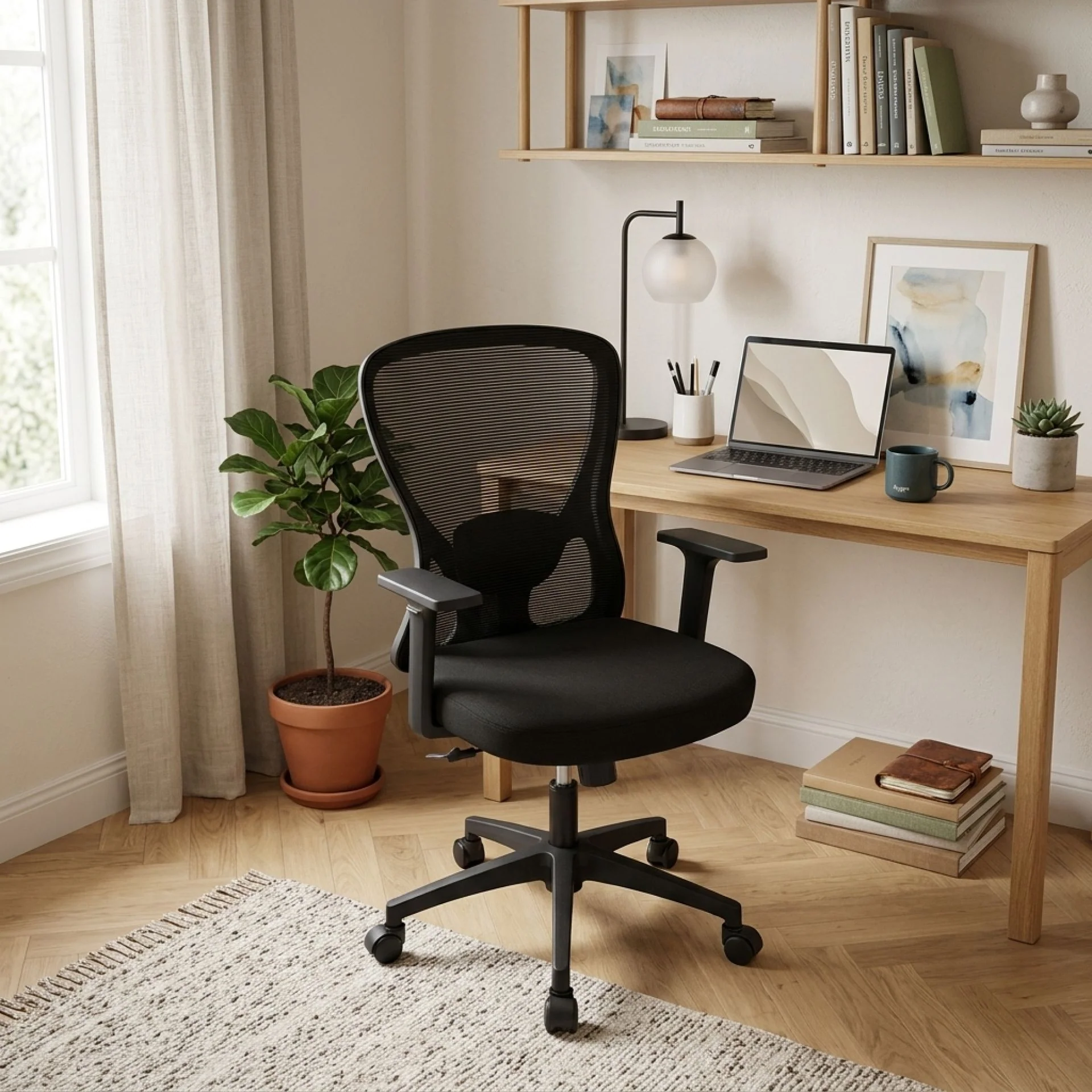Shawn Office Chair - Black - Image 5
