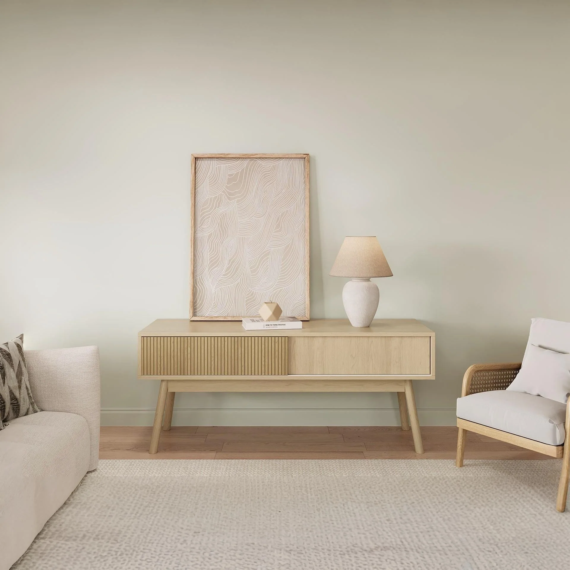 Shawnee 1.15m Entertainment Unit - Oak - Image 4