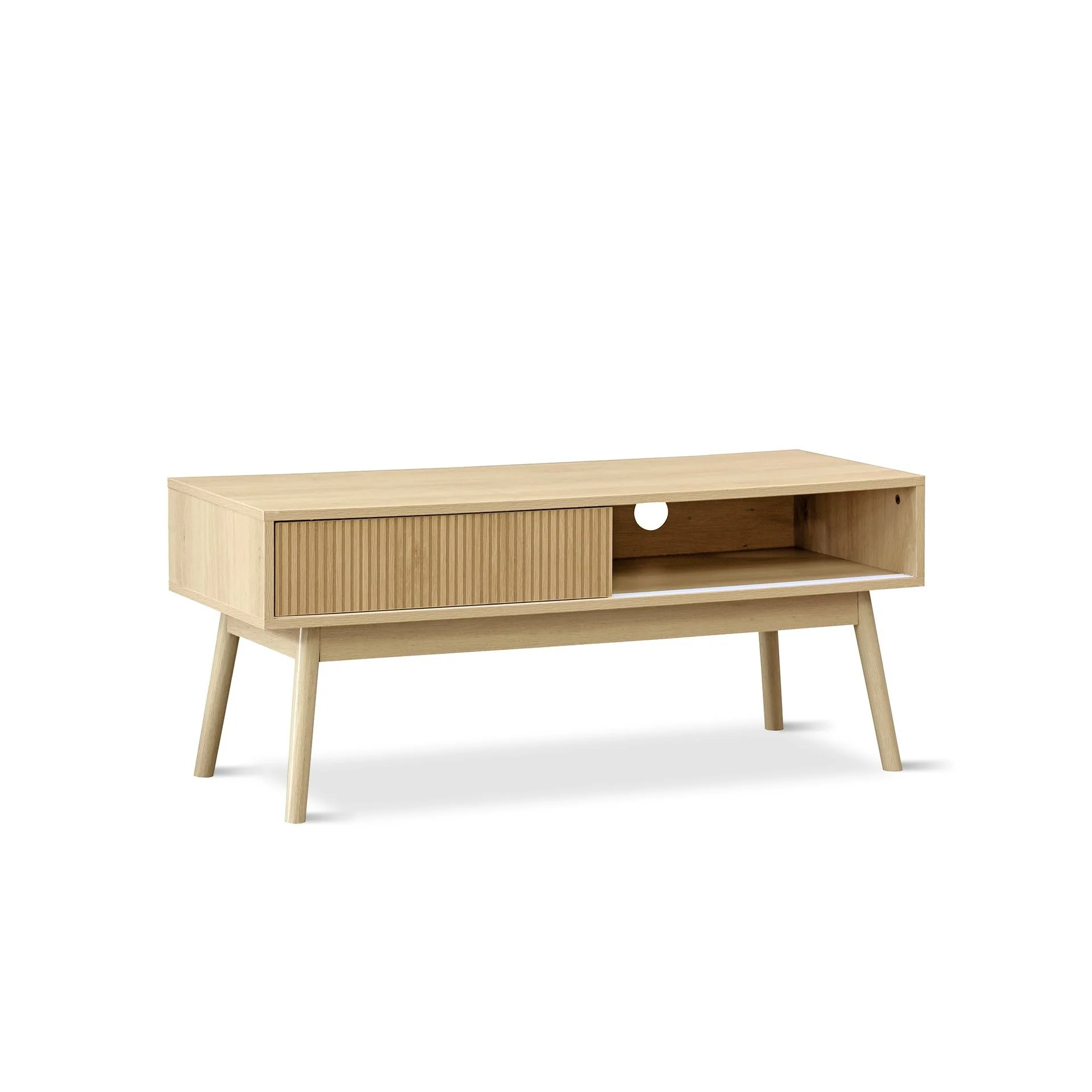Shawnee 1.15m Entertainment Unit - Oak - Image 8