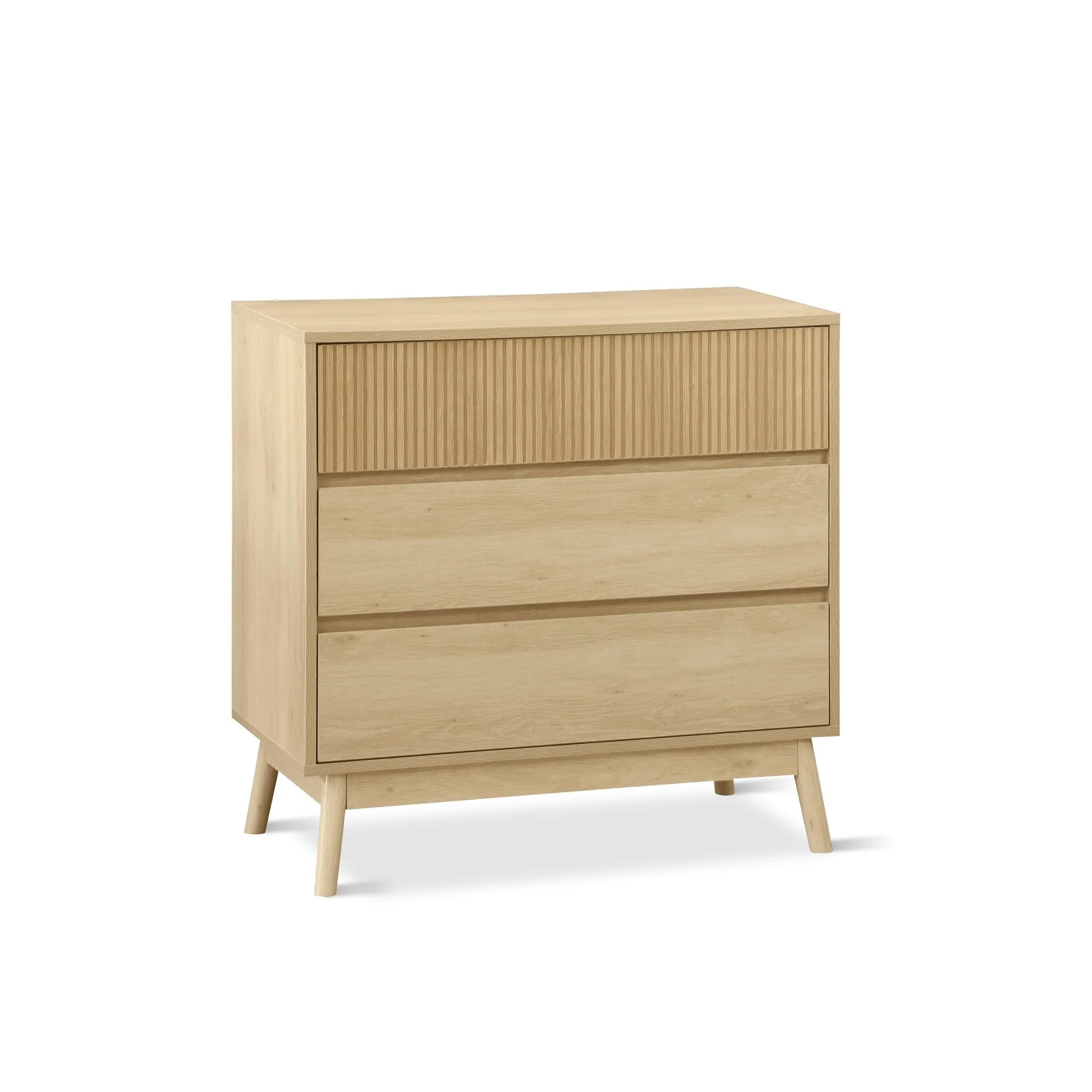 Shawnee 3 Drawers Tallboy - Oak - Image 5