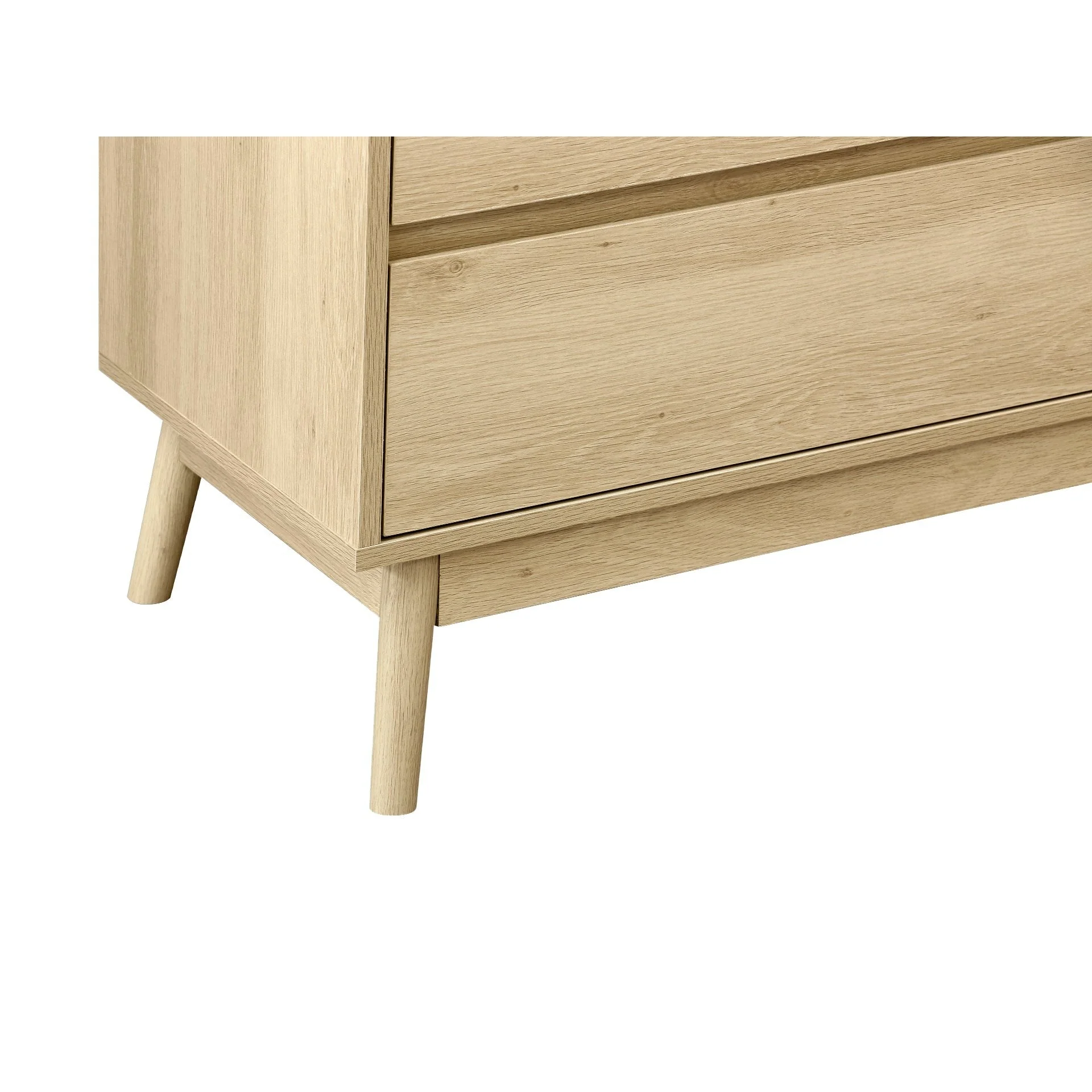 Shawnee 3 Drawers Tallboy - Oak - Image 8
