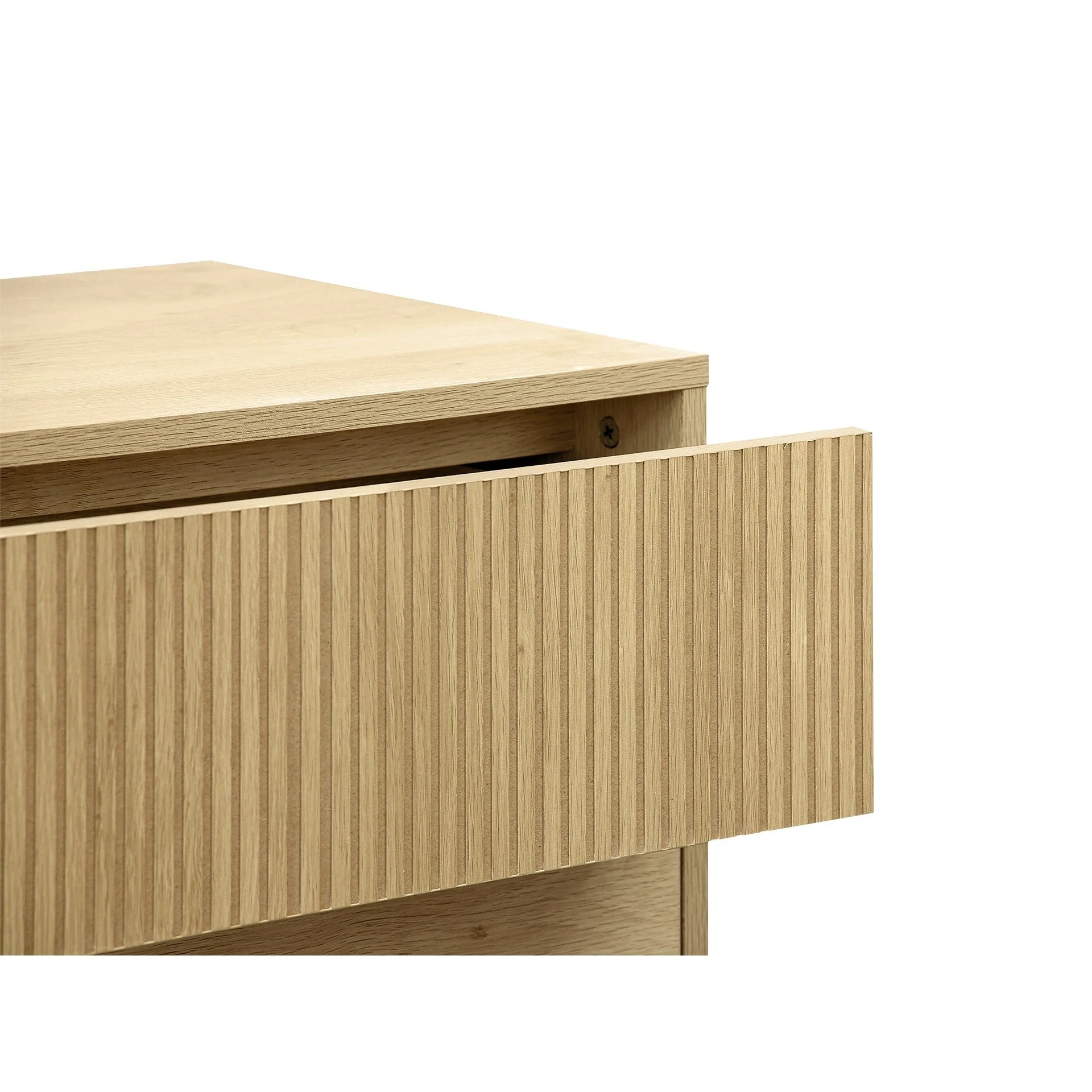 Shawnee 3 Drawers Tallboy - Oak - Image 9