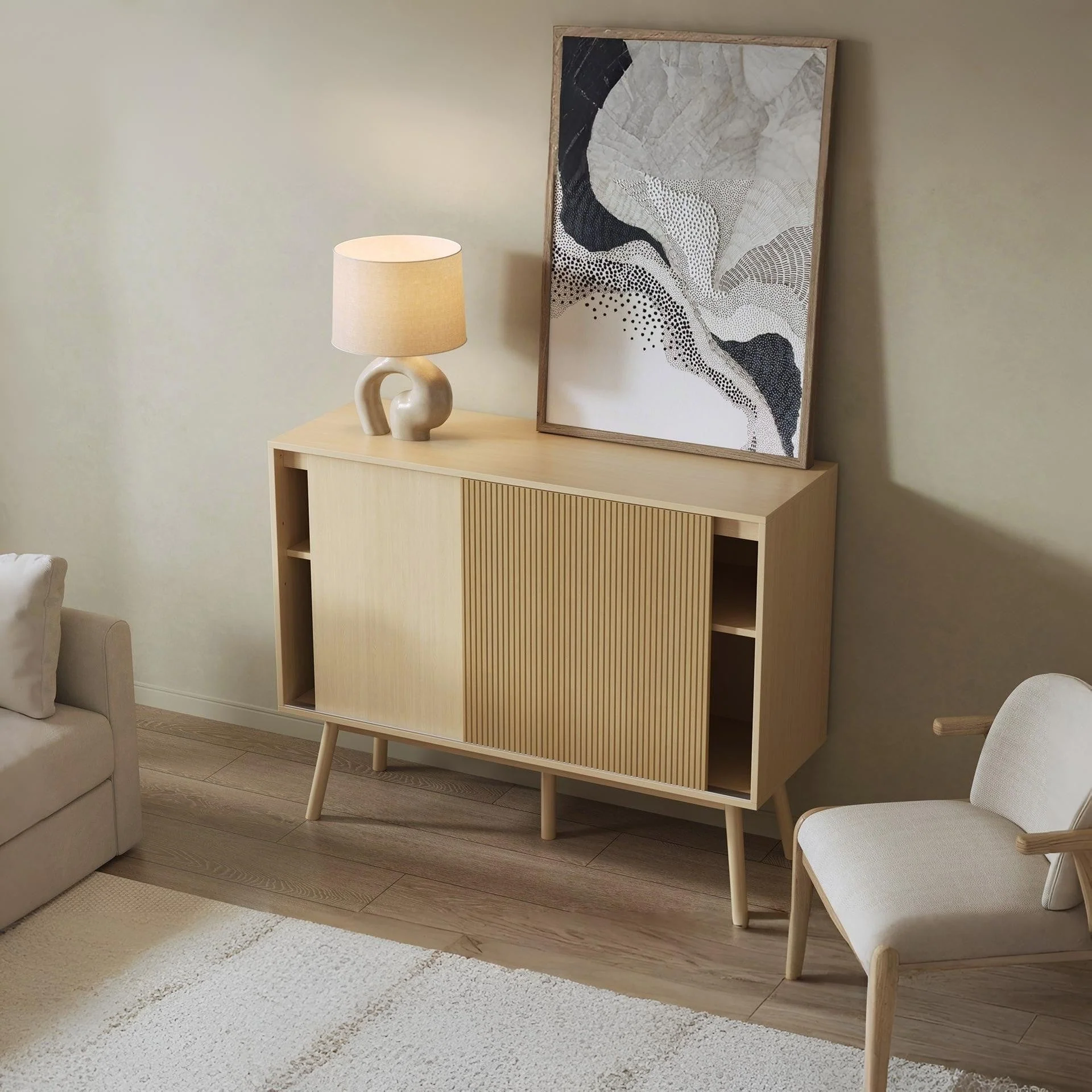 Shawnee Sideboard Buffet Table - Oak - Image 3