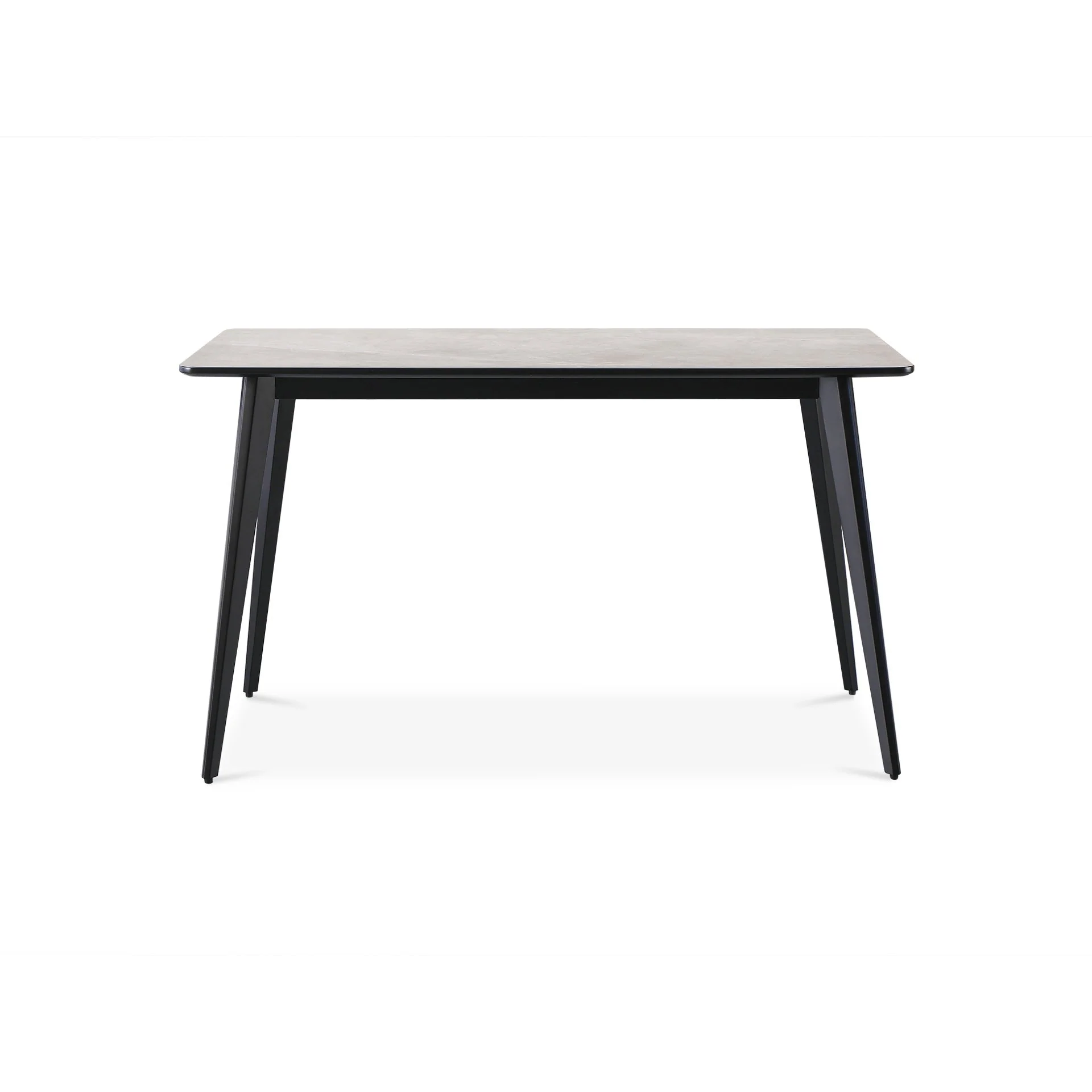 Shiloh Rectangular Dining Table 130 x 80cm - Grey + Black - Image 6