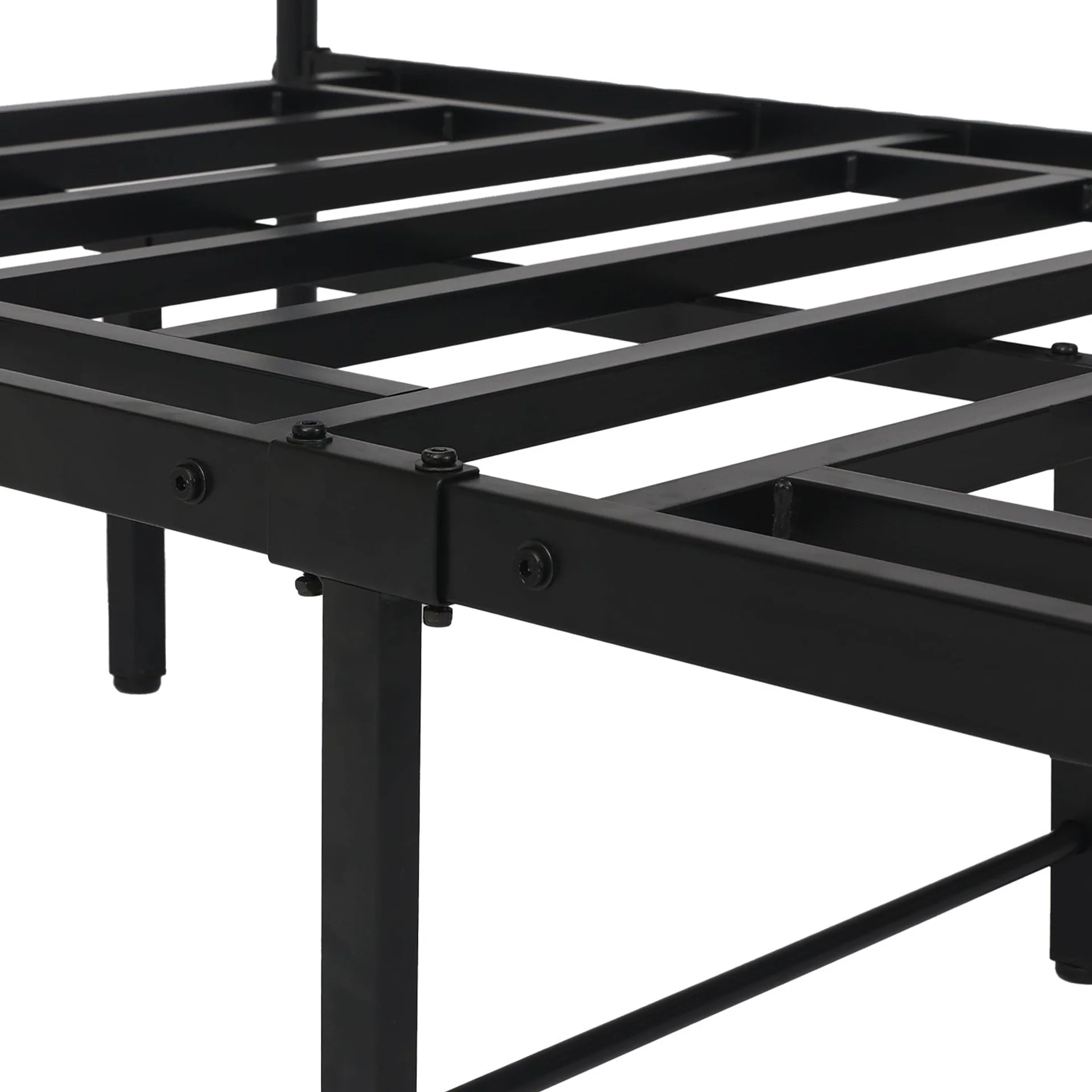 Sienna Single Metal Bed Frame - Black - Image 10