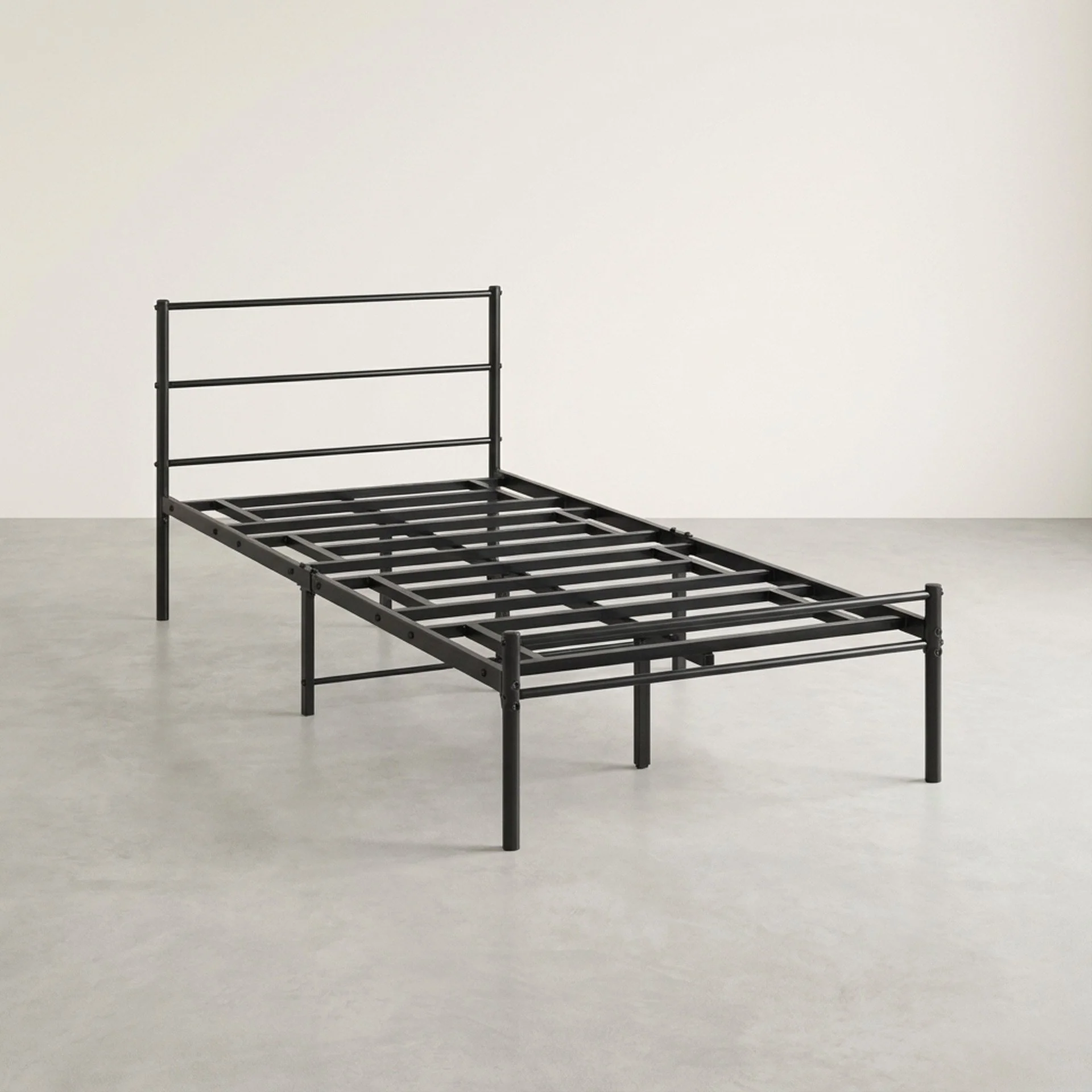 Sienna Single Metal Bed Frame - Black - Image 5